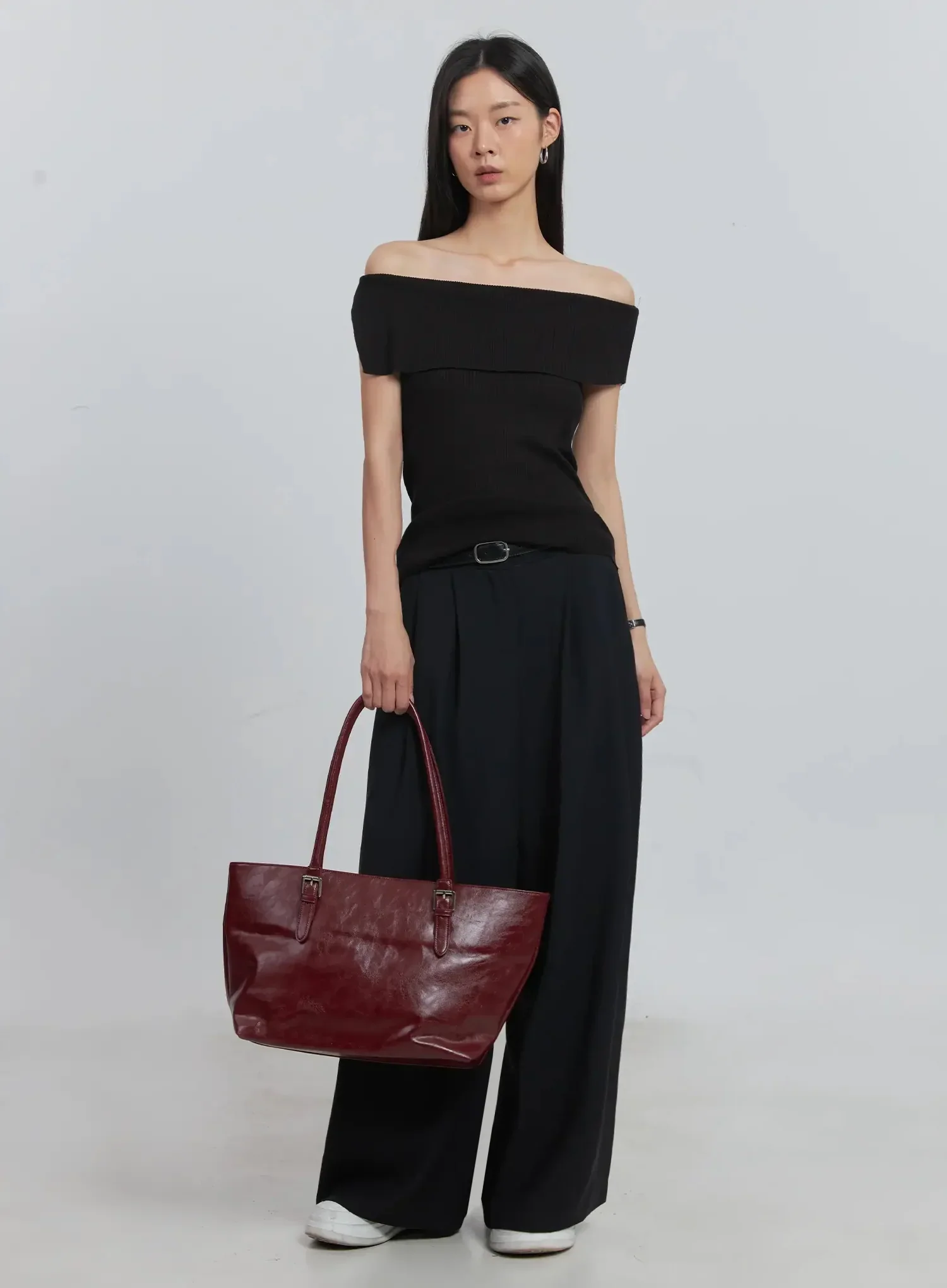 Pintuck Wide-Leg Pants IU512 - Image 24