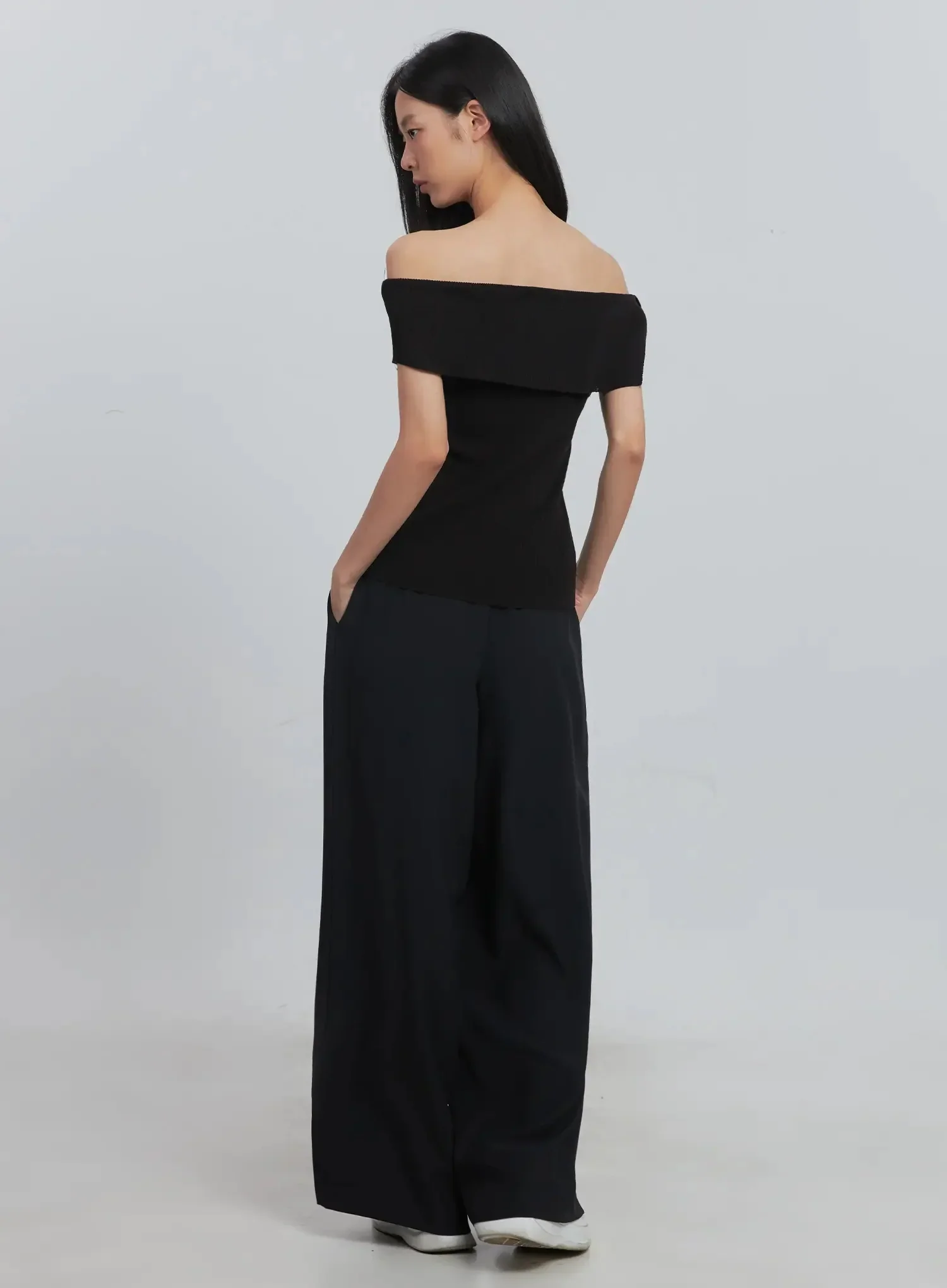 Pintuck Wide-Leg Pants IU512 - Image 27