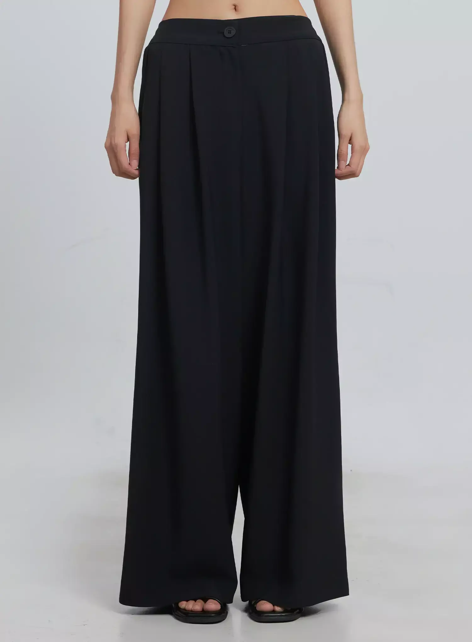 Pintuck Wide-Leg Pants IU512 - Image 5