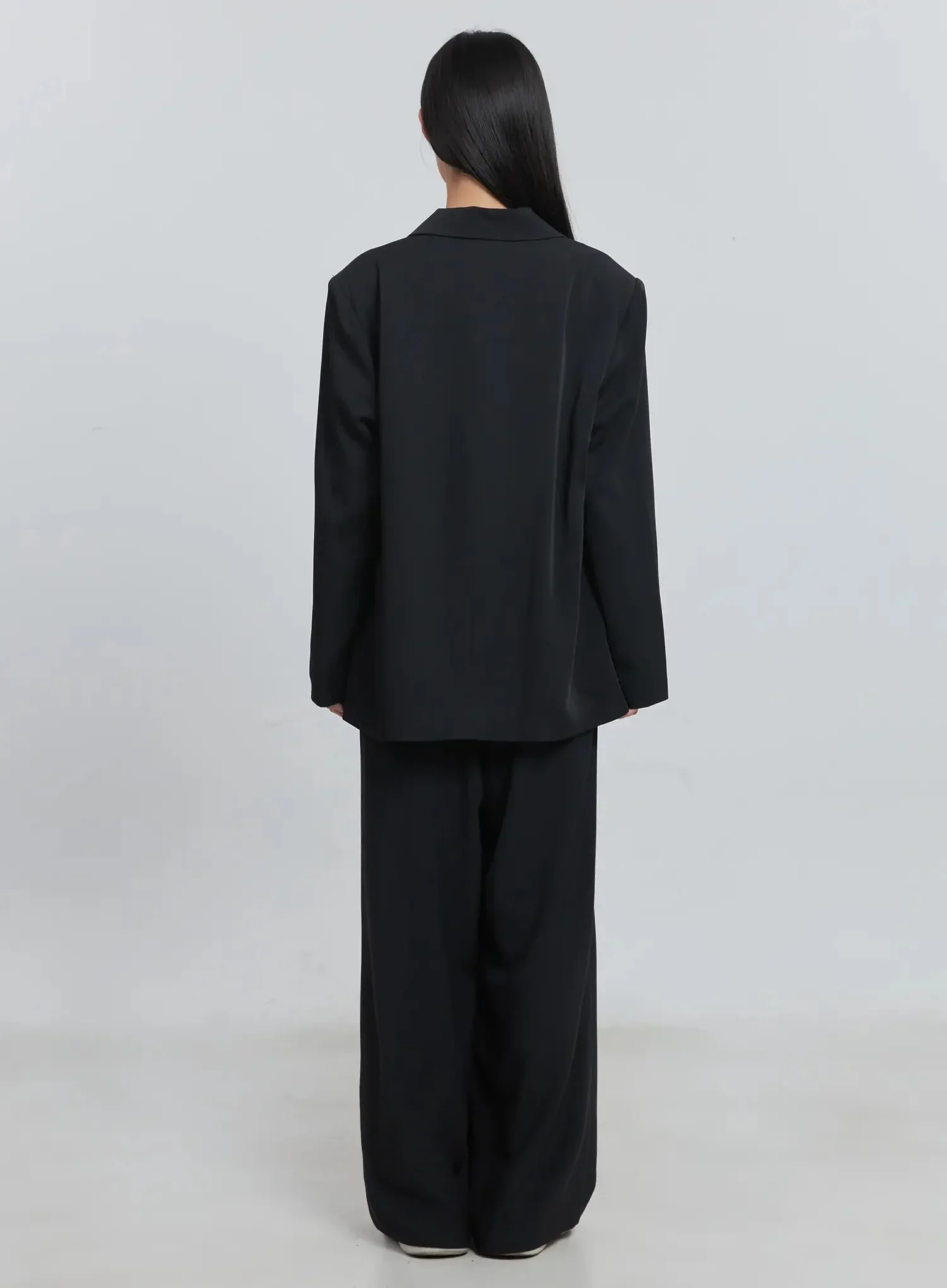 Pintuck Wide-Leg Pants IU512 - Image 9