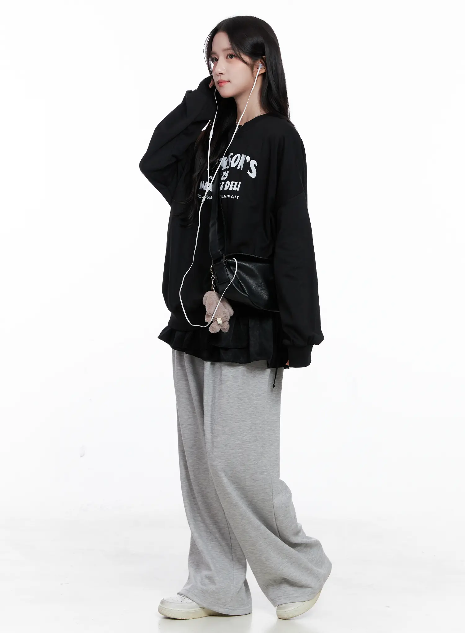 Pintuck Wide-Leg Sweatpants CS519 - Image 5