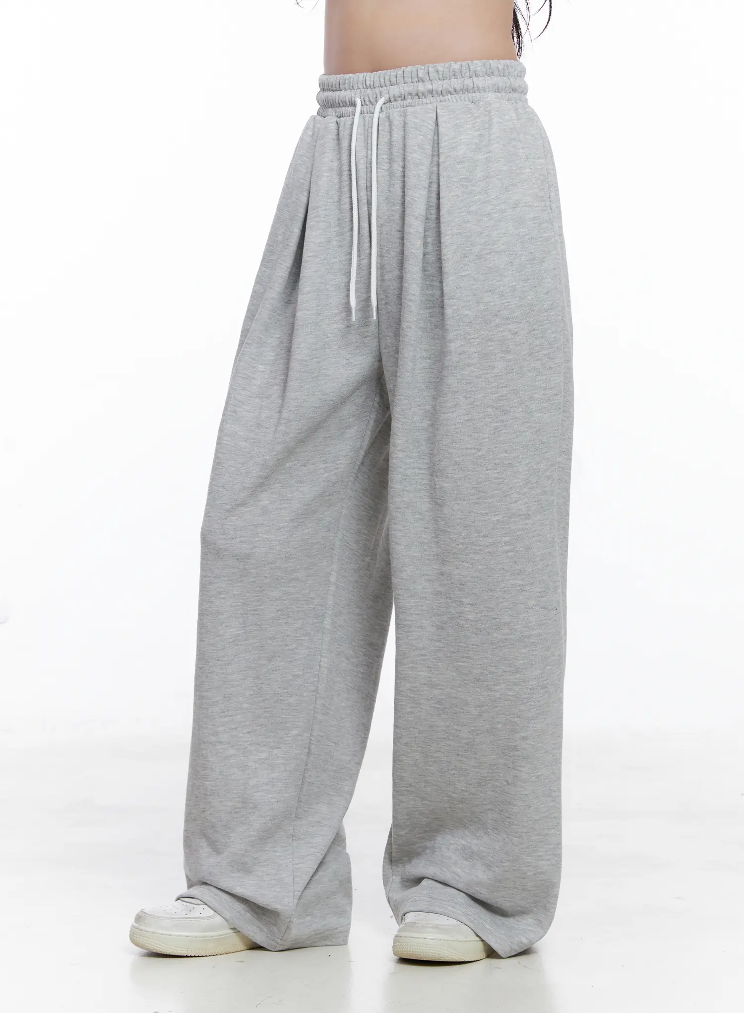 Pintuck Wide-Leg Sweatpants CS519 - Image 8