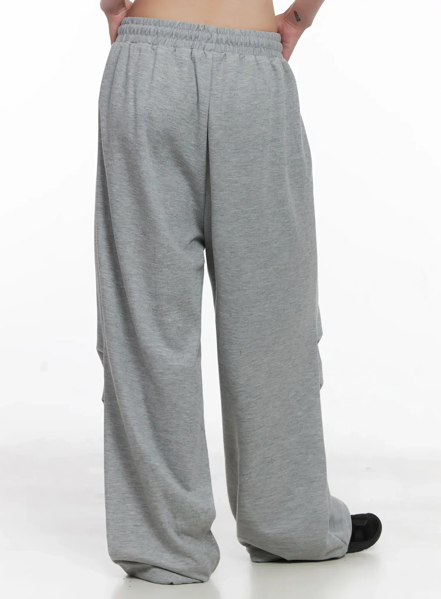 Pintuck Wide Leg Sweatpants IS508 - Image 11