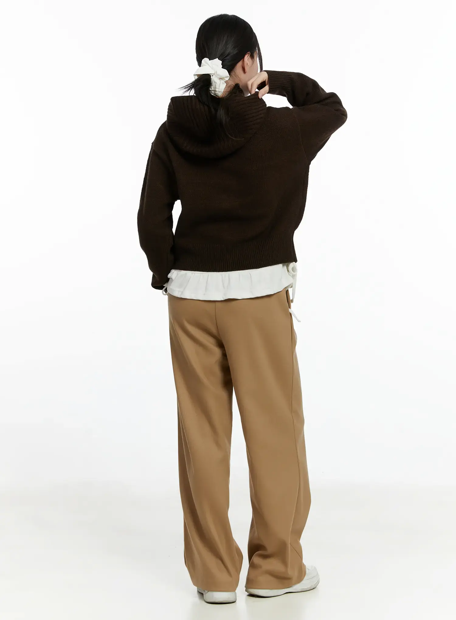Pintuck Wide-Leg Trousers F502 - Image 7