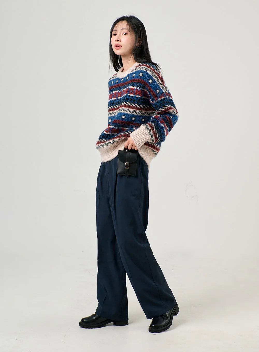 Pintuck Wide Pants OF405 - Image 3