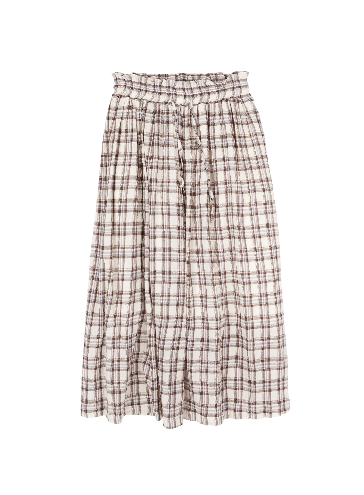 Plaid Flare Maxi Skirt CY519 - Image 10