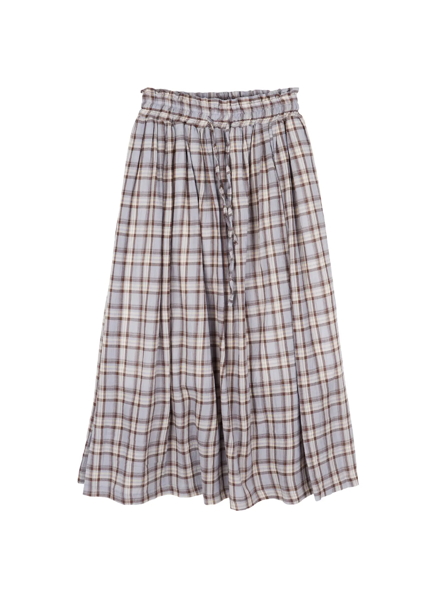 Plaid Flare Maxi Skirt CY519 - Image 11