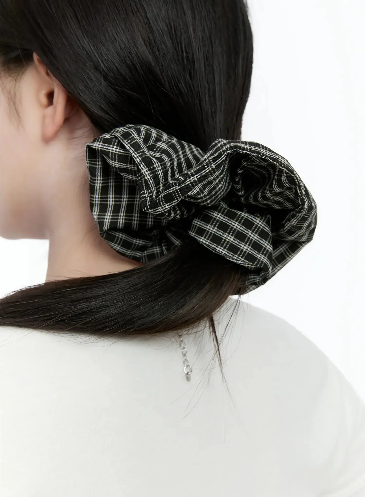 Plaid Pattern Scrunchie IO527