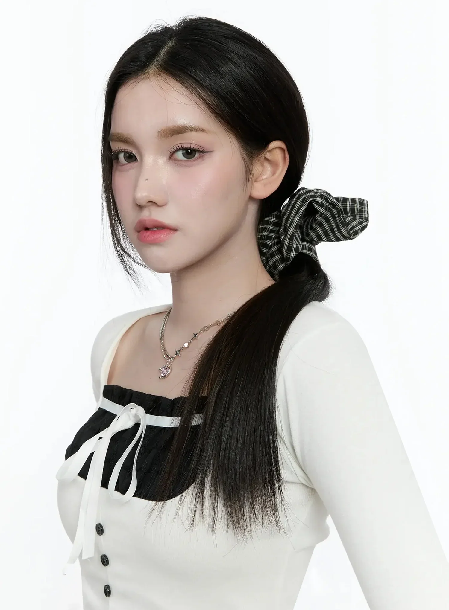 Plaid Pattern Scrunchie IO527 - Image 2