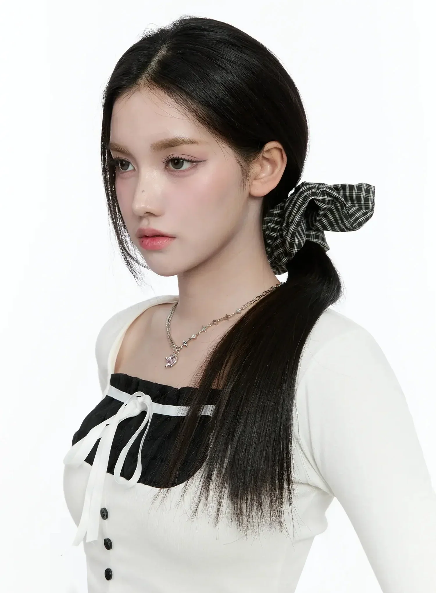 Plaid Pattern Scrunchie IO527 - Image 6