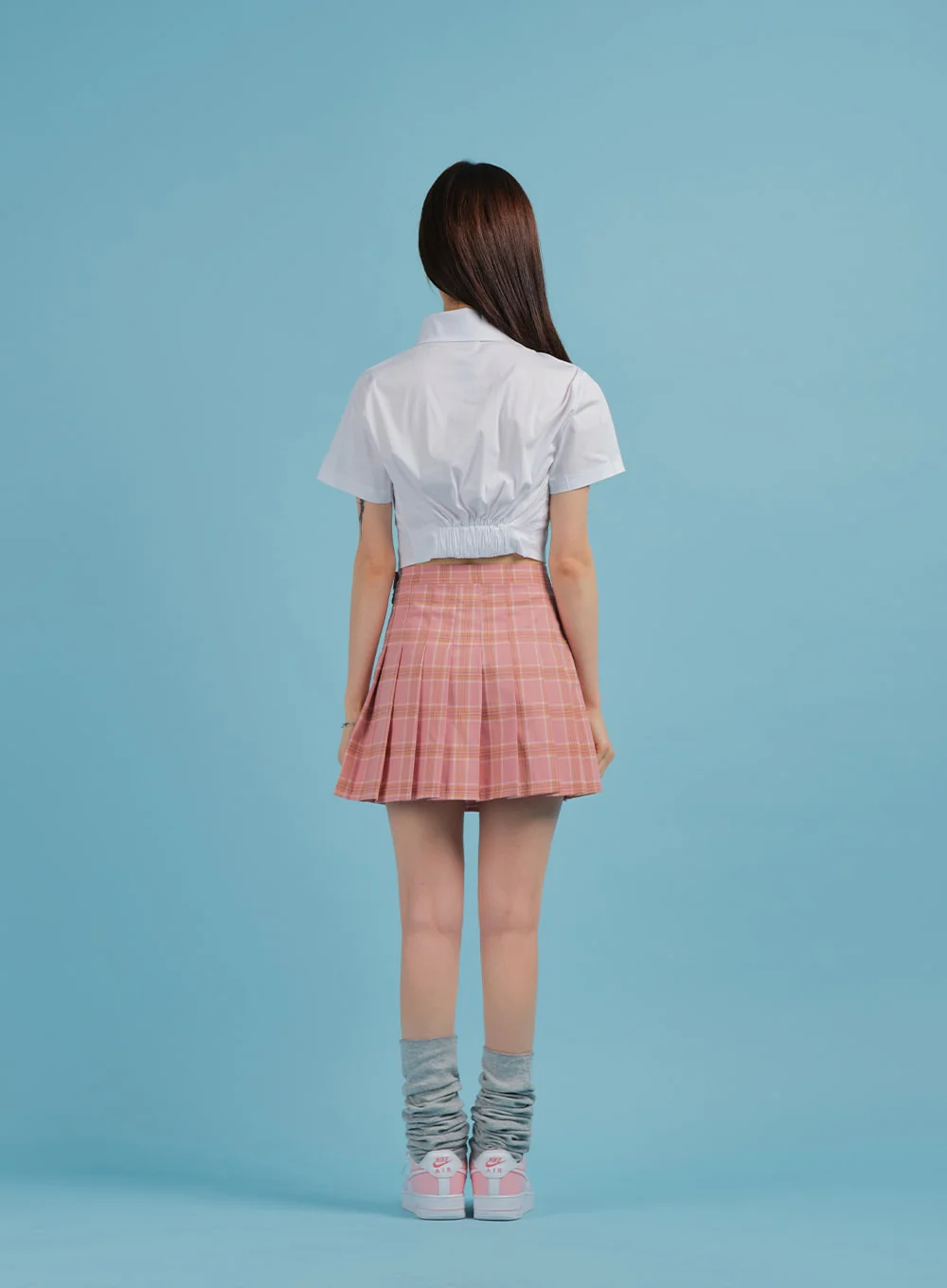 Plaid Pleated Tennis Skirt BA27 - Image 21