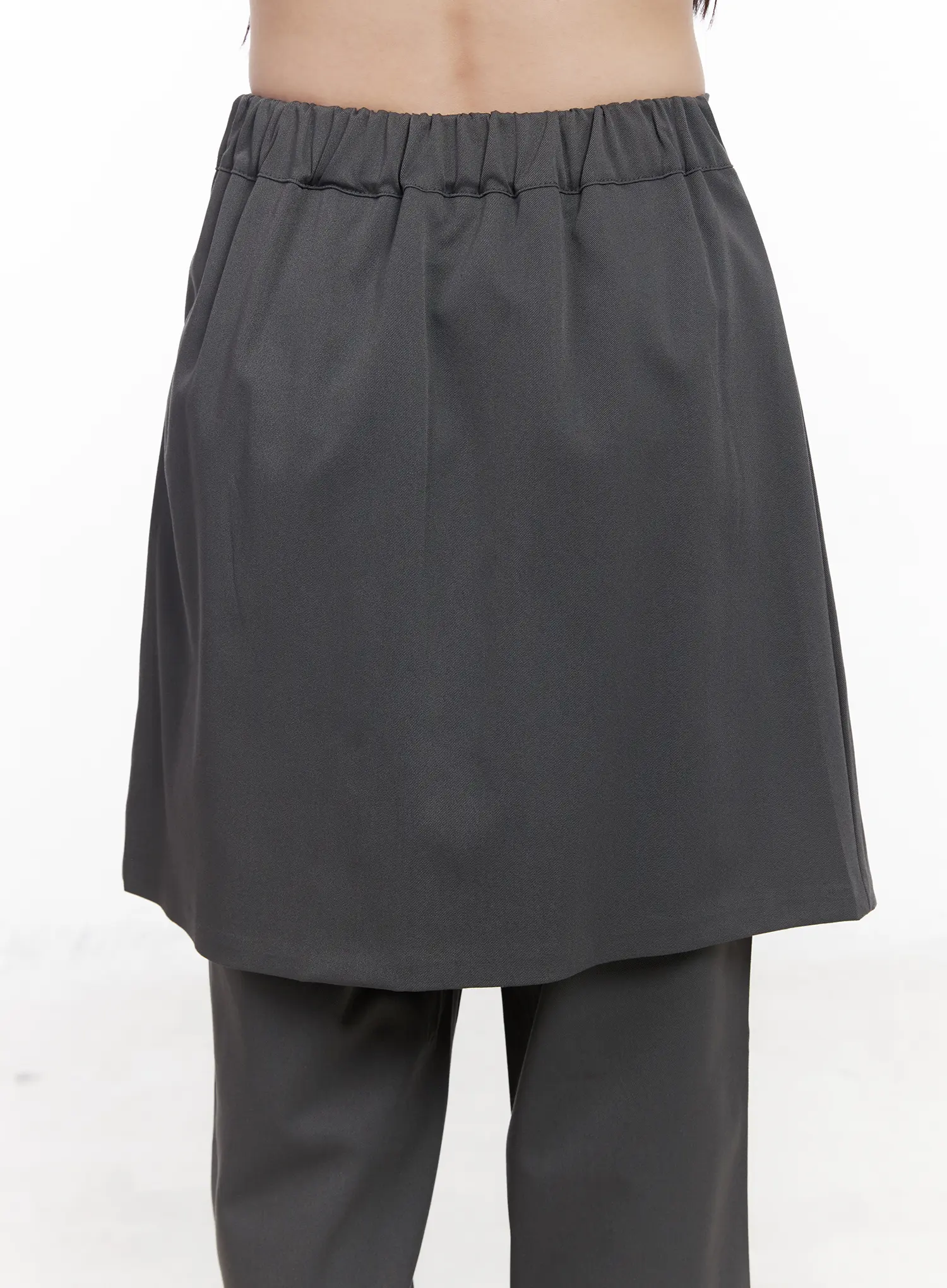 Pleated Layered Skirt Pants CF523 - Image 9