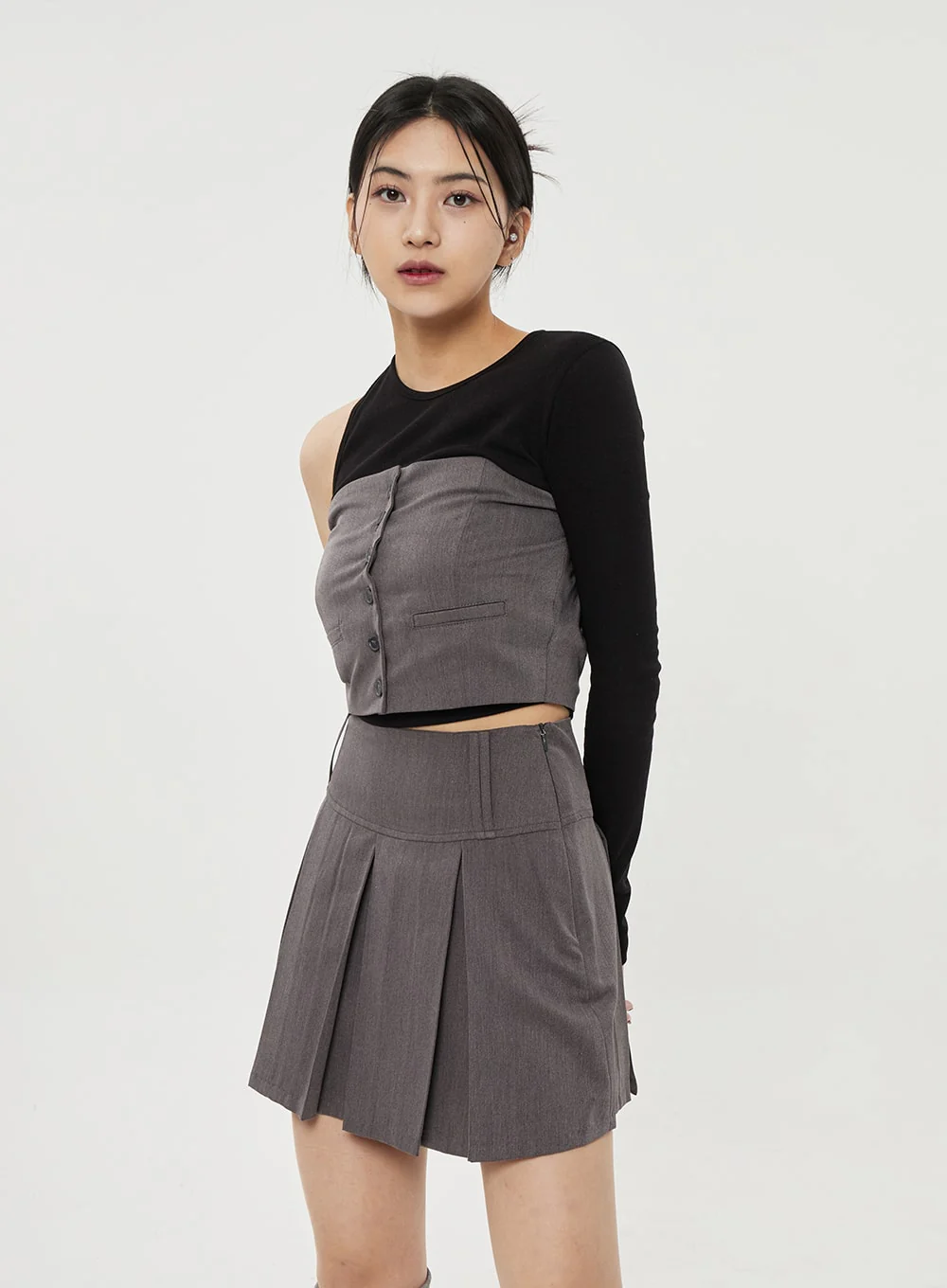 Pleated Mini Skirt BF314 - Image 6