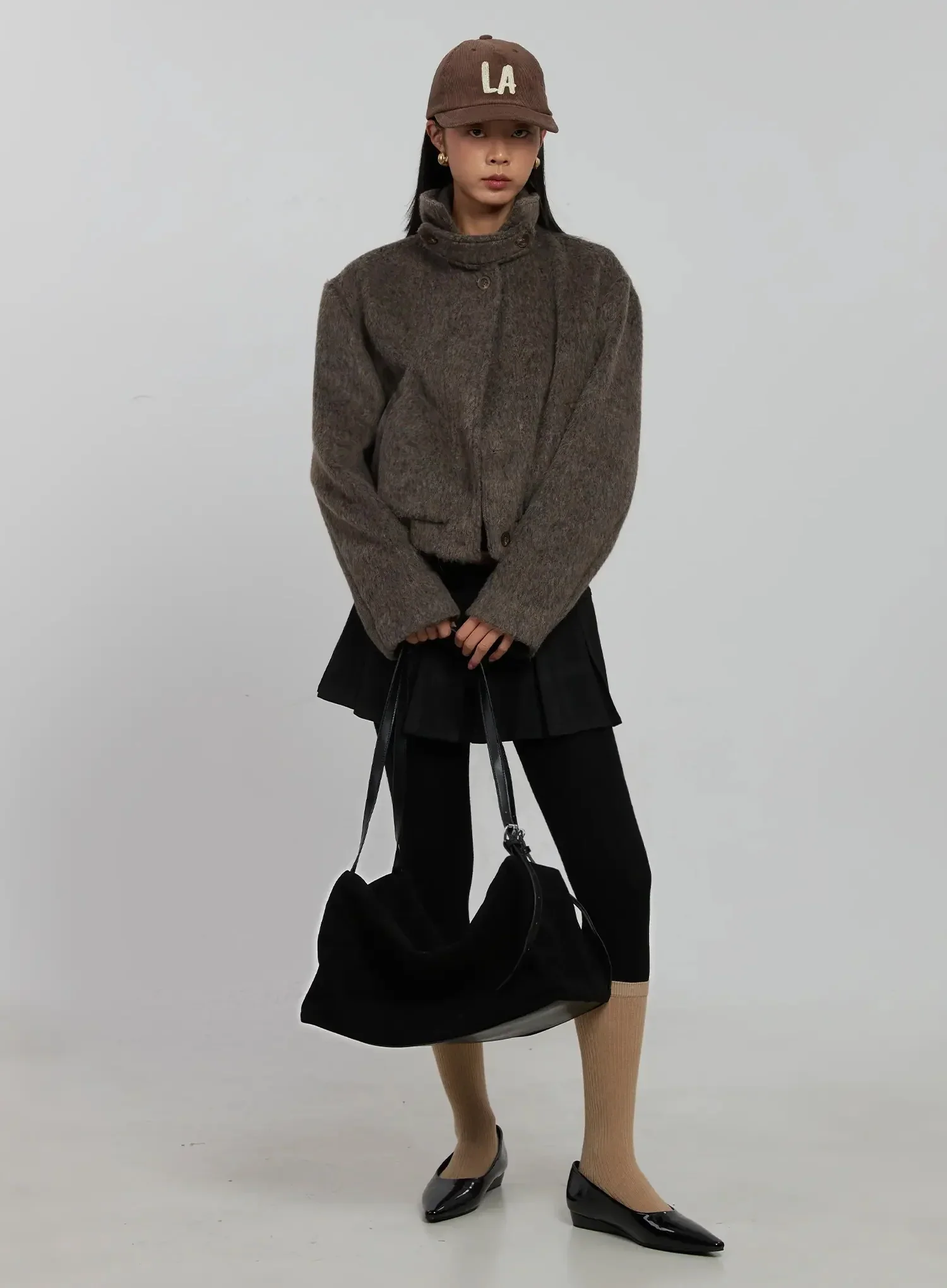 Pleated Mini Skirt IJ509 - Image 2