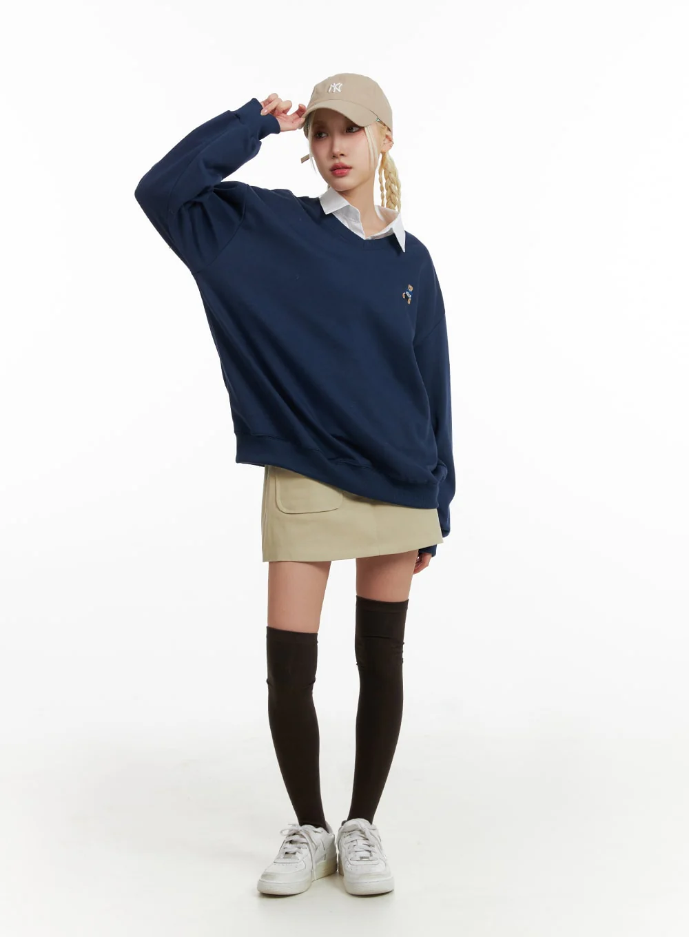 Pocket Cotton Mini Skirt IF408 - Image 7