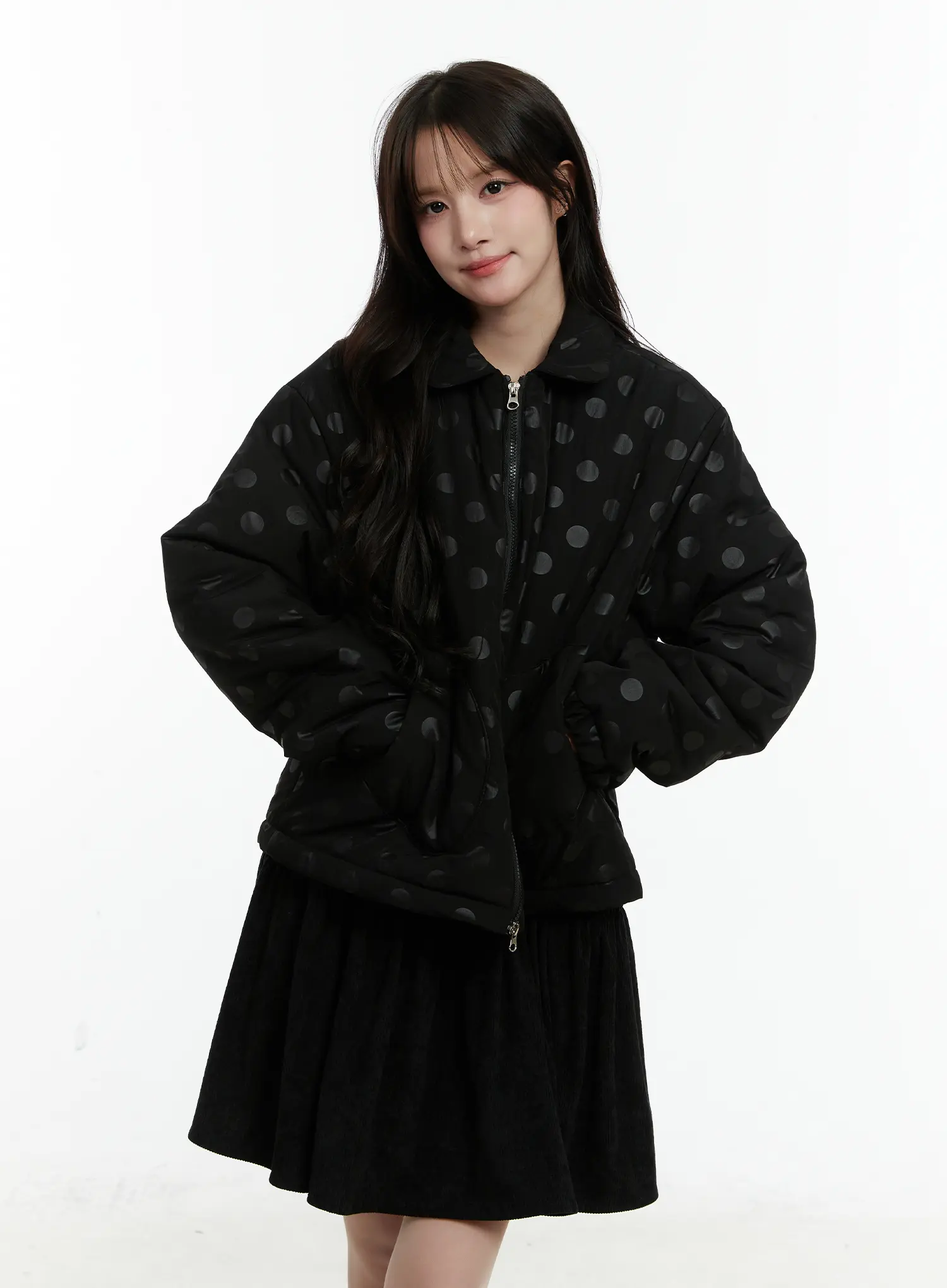 Polka Dot Bomber Jacket CD514 - Image 2