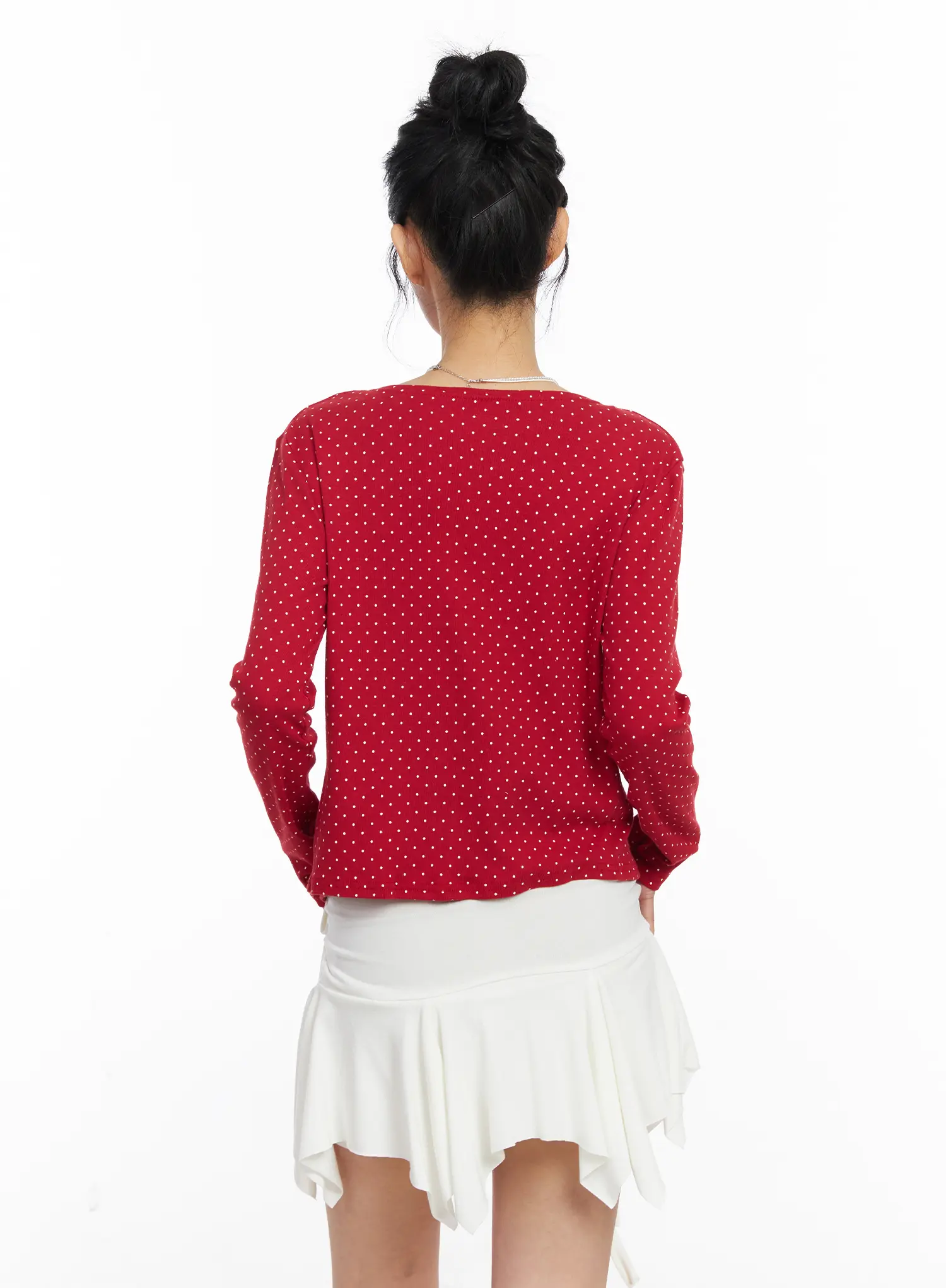 Polka Dot Cardigan CJ522 - Image 8