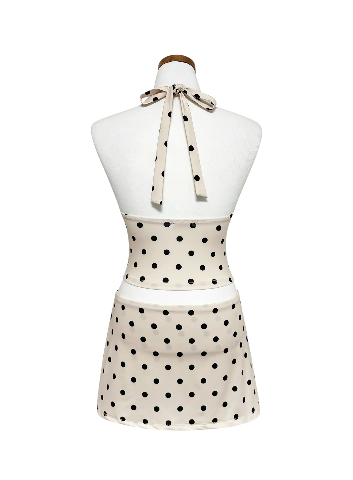 Polka Dot Halter Neck Tankini Set IY514 - Image 11