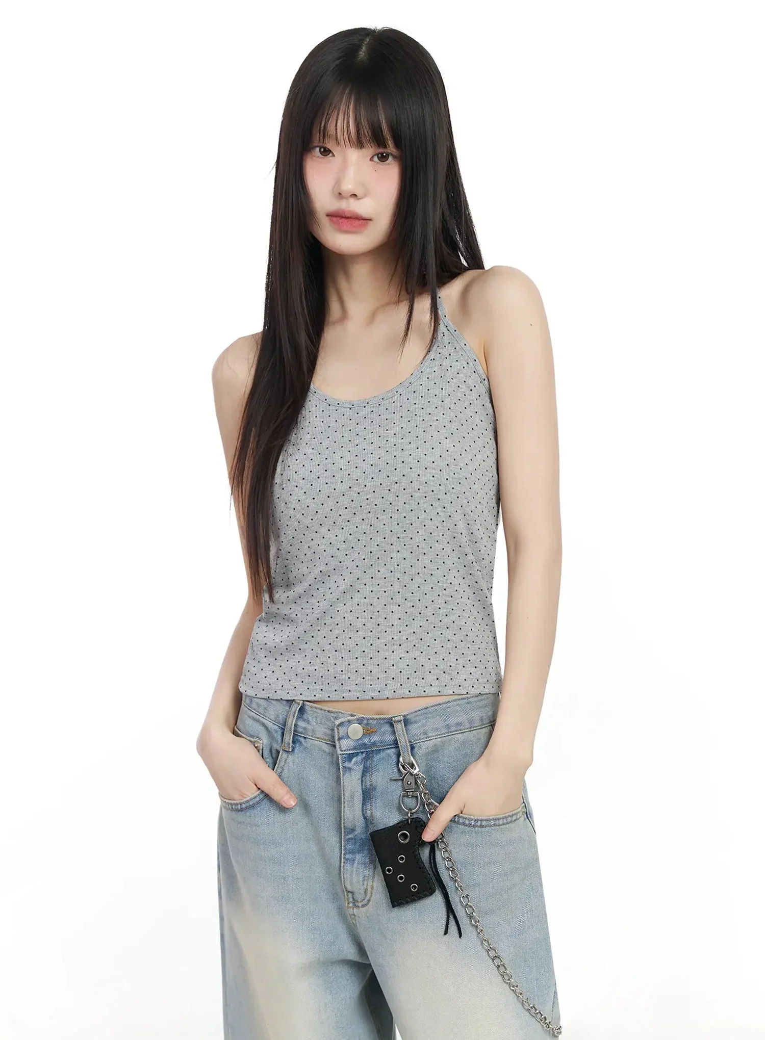 Polka Dot Halter Neck Top IM523 - Image 16
