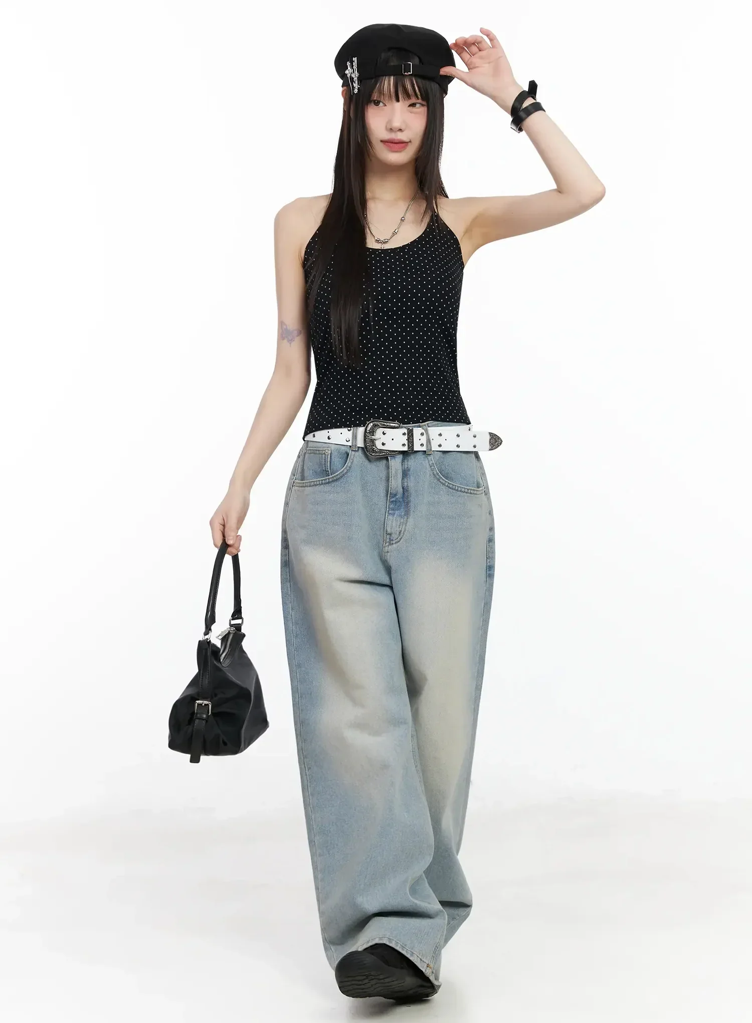 Polka Dot Halter Neck Top IM523 - Image 5