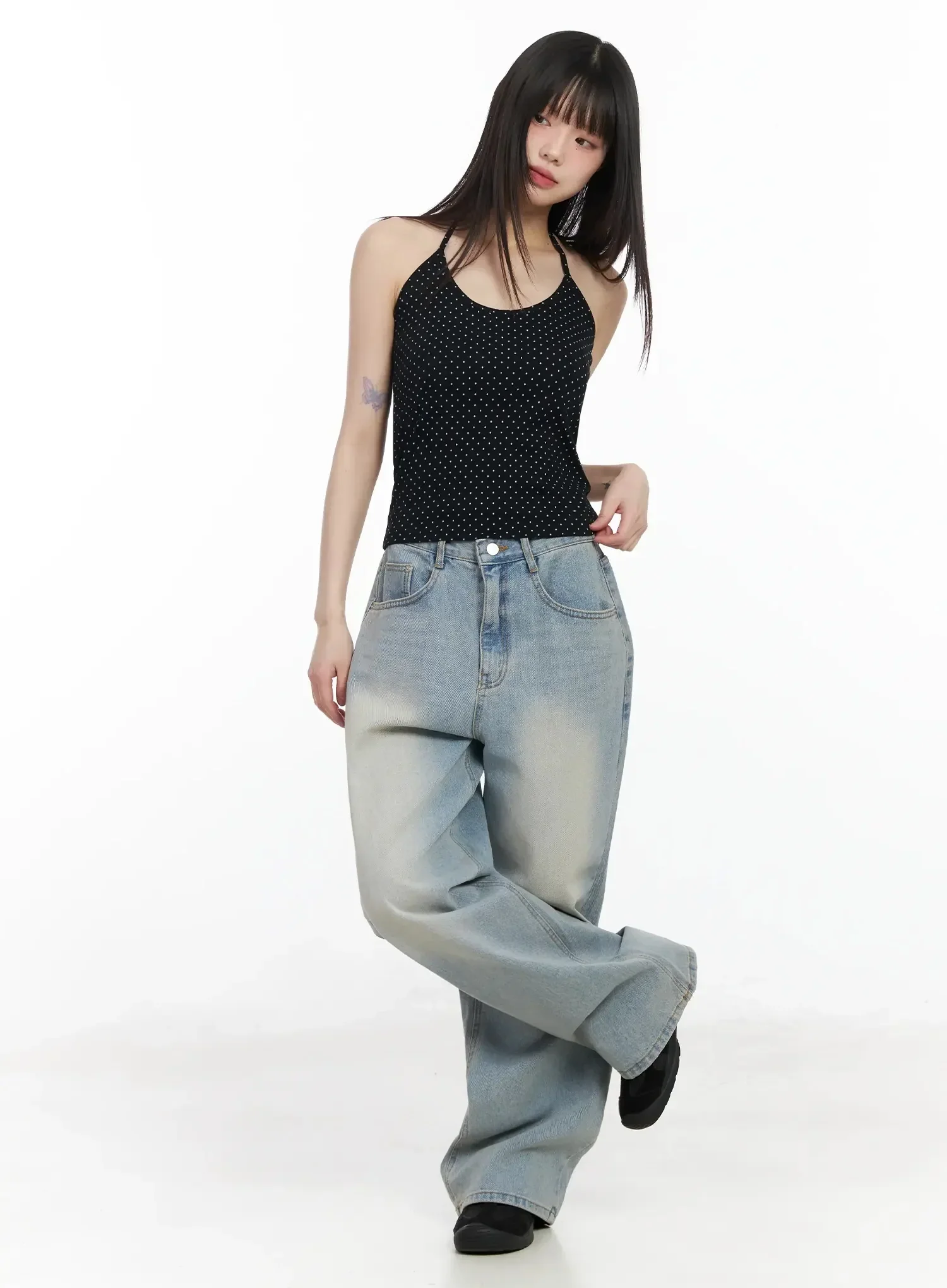 Polka Dot Halter Neck Top IM523 - Image 6