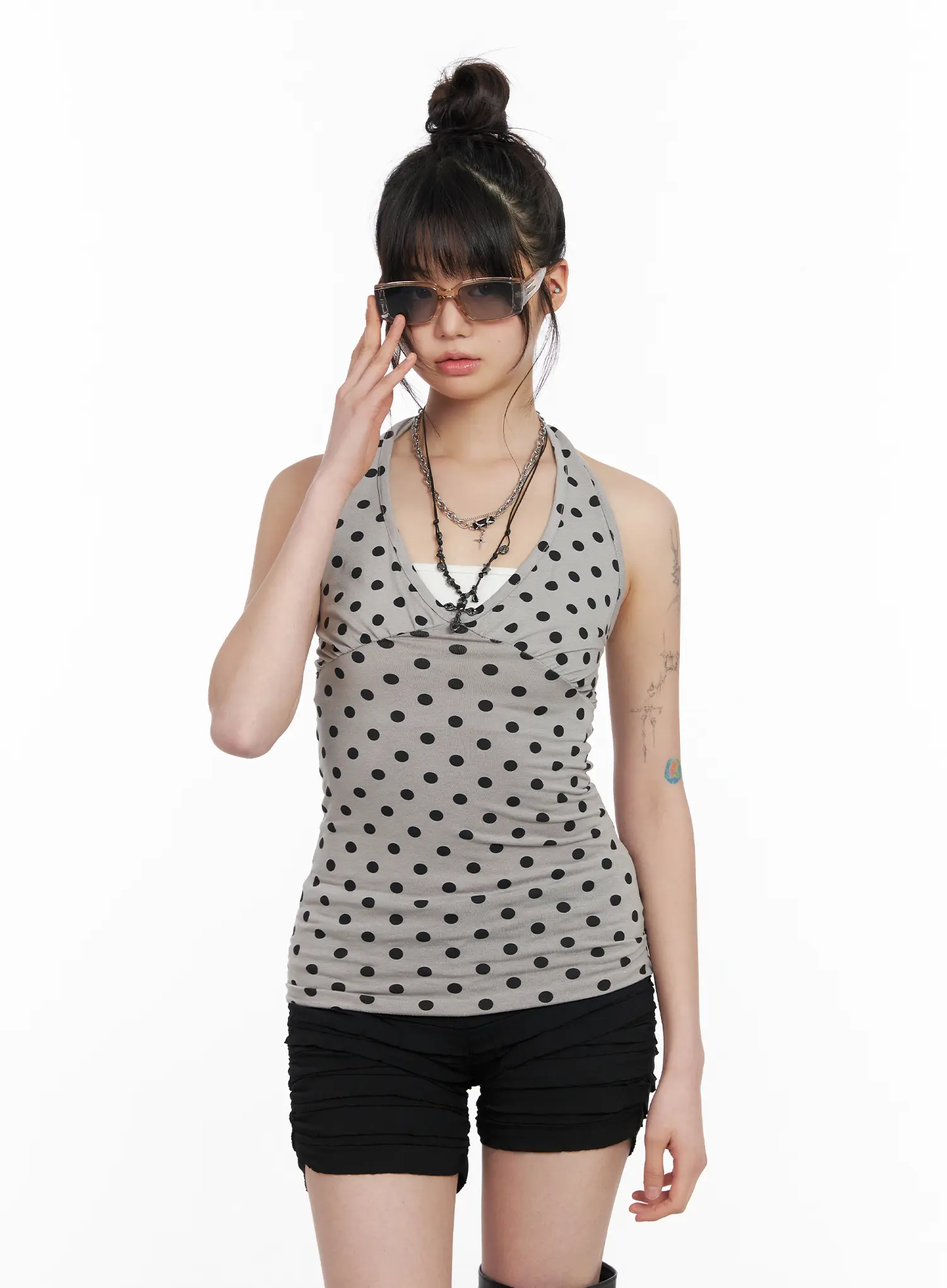Polka Dot Halter Top CM512 - Image 11