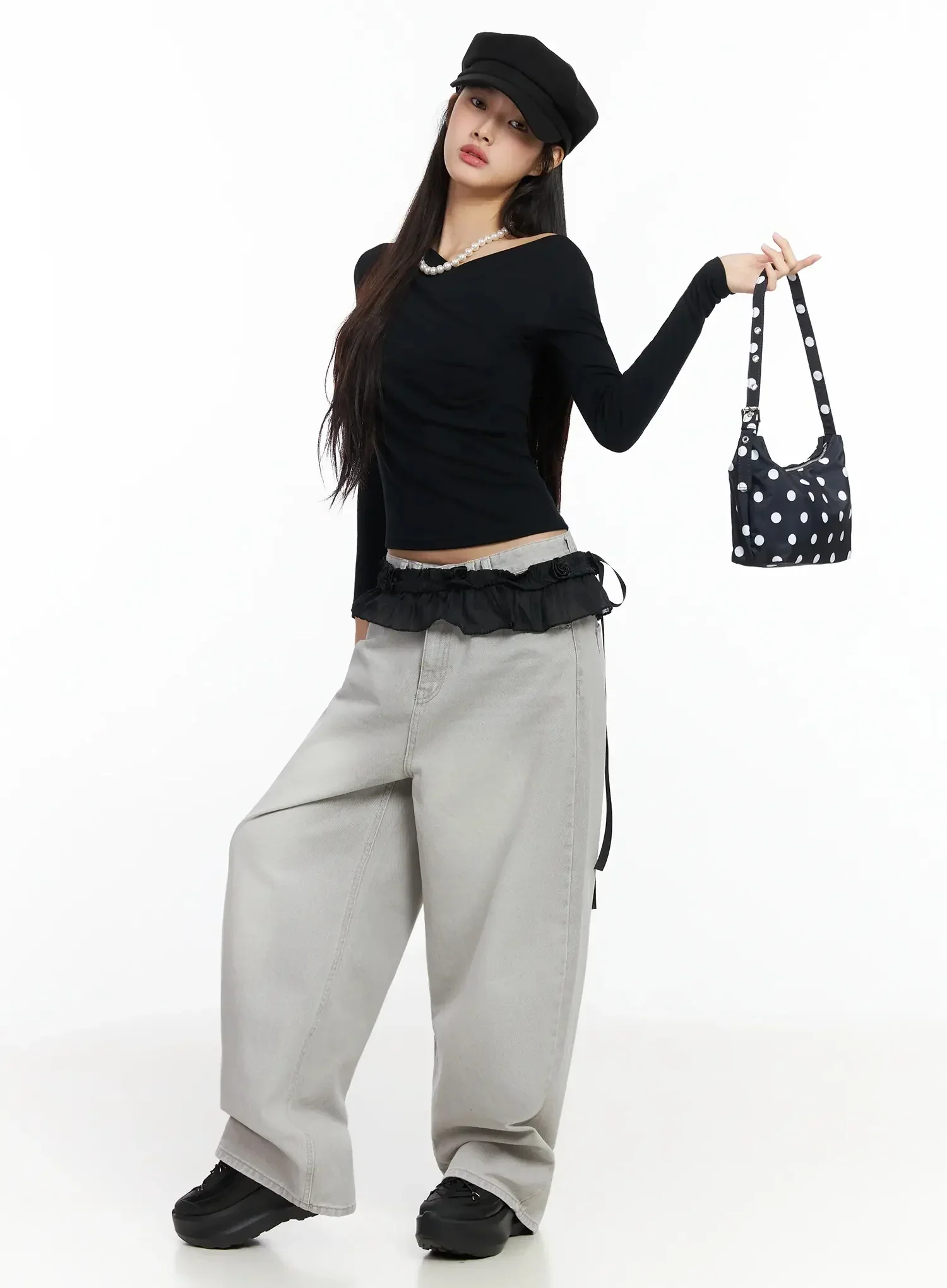 Polka Dot Mini Shoulder Bag IA508 - Image 6