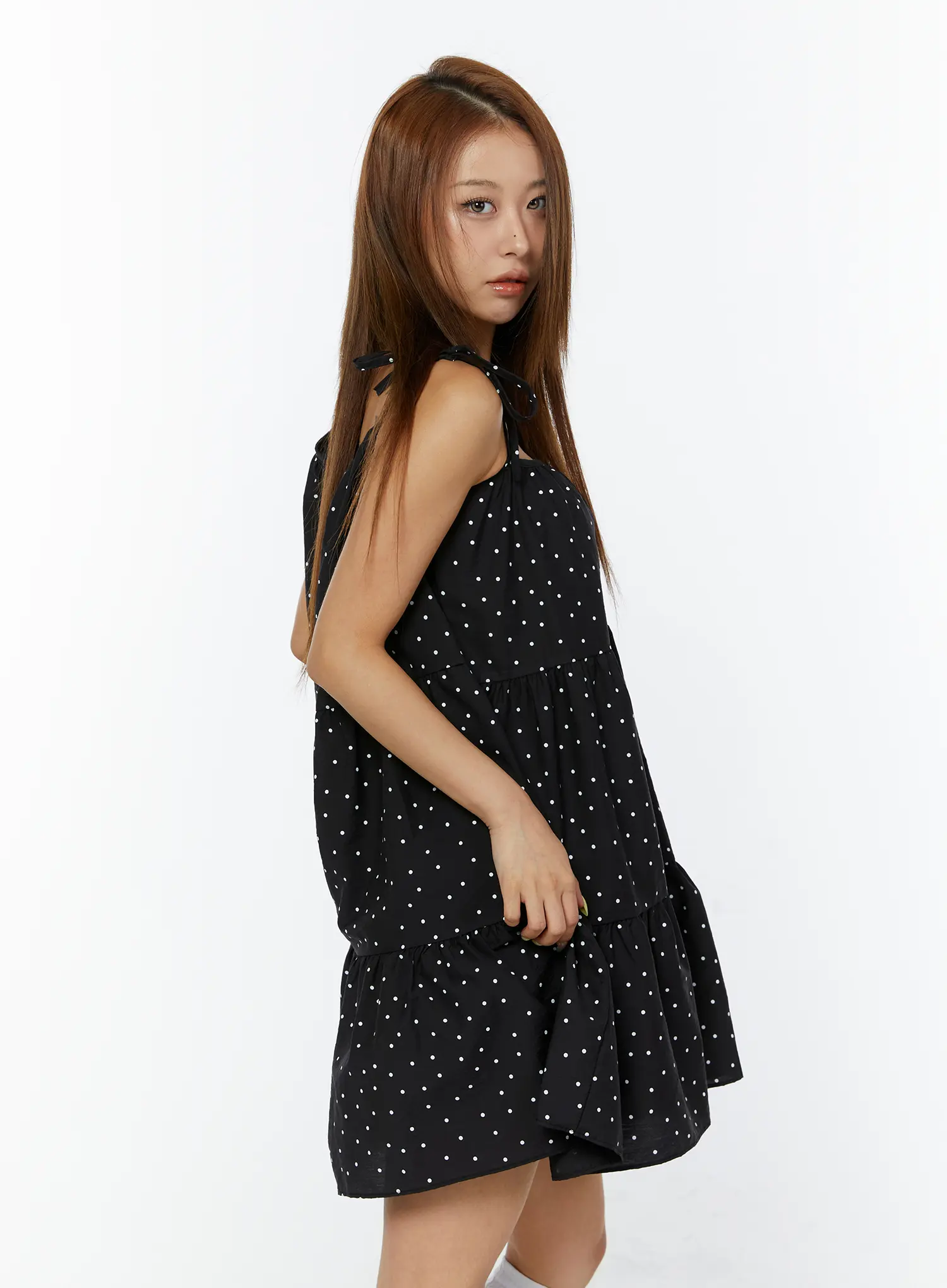 Polka Dot Ruffle Mini Dress CY521 - Image 6