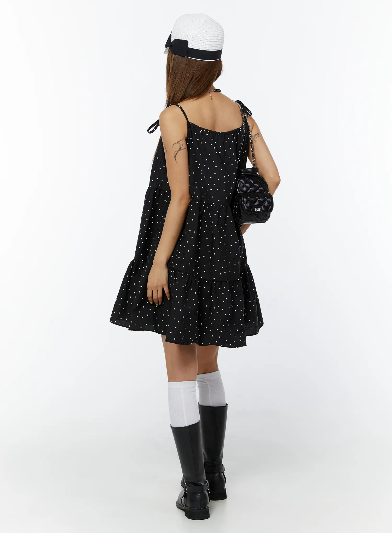 Polka Dot Ruffle Mini Dress CY521 - Image 9
