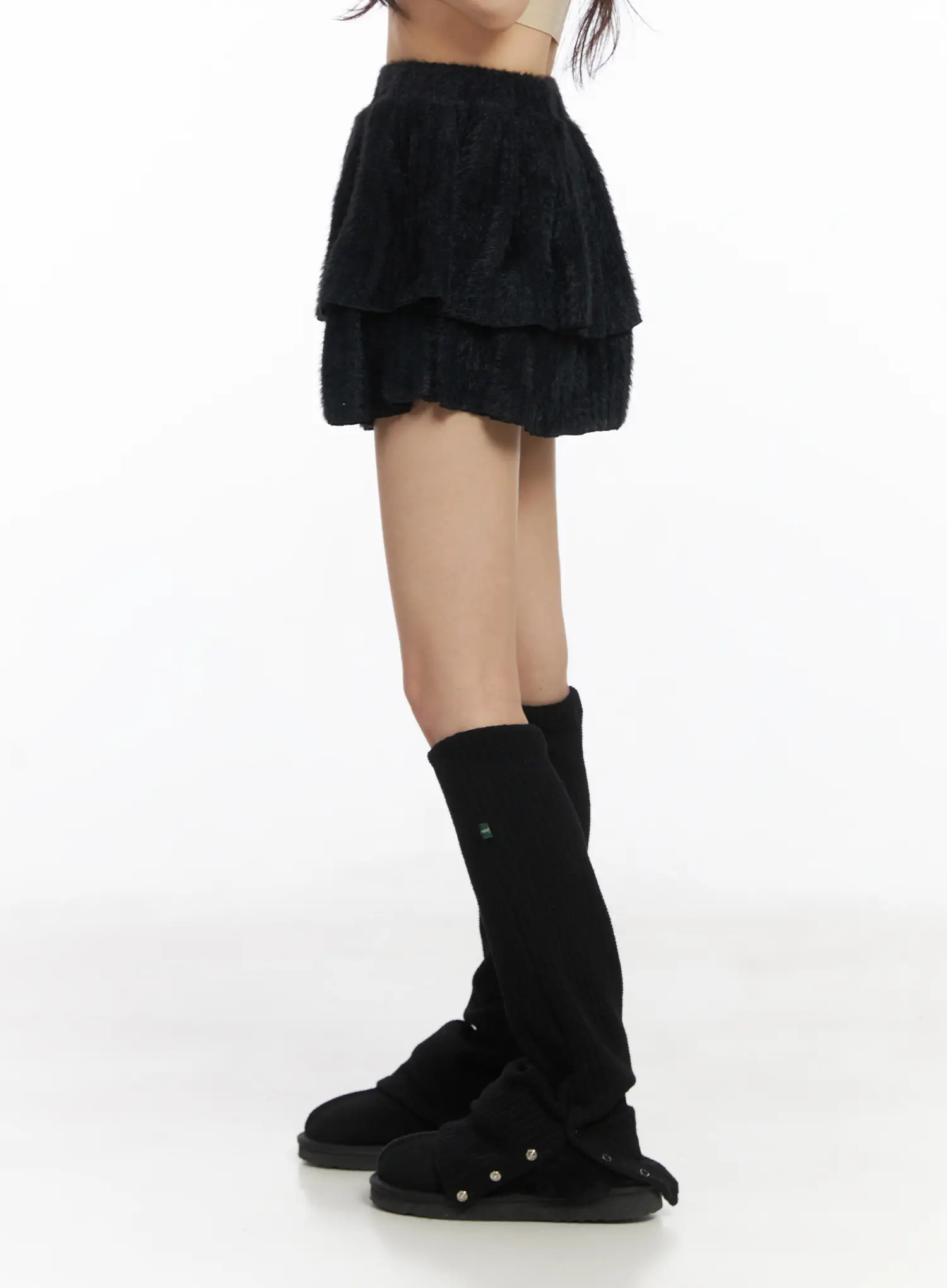 Pom-Pom Tiered Mini Skirt CD526 - Image 4