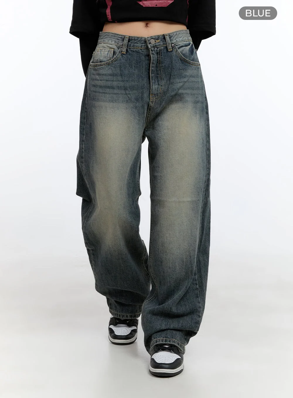 Poppy Retro Wash Baggy Jeans CS410 - Image 7