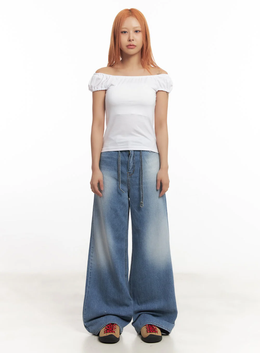 Puff Sleeve Off-Shoulder Top IA515 - Image 5