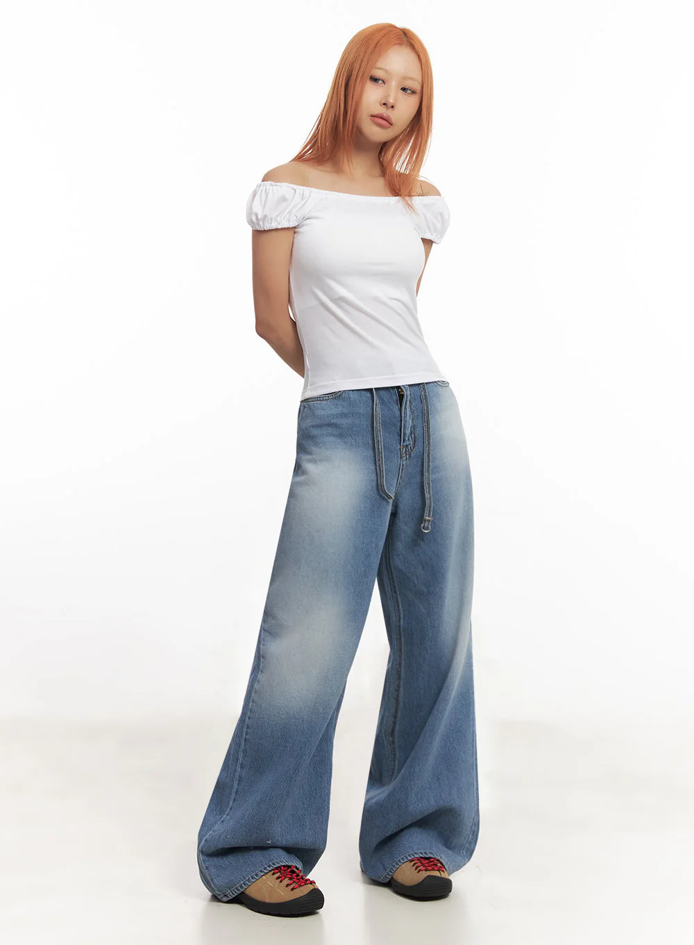 Puff Sleeve Off-Shoulder Top IA515 - Image 6