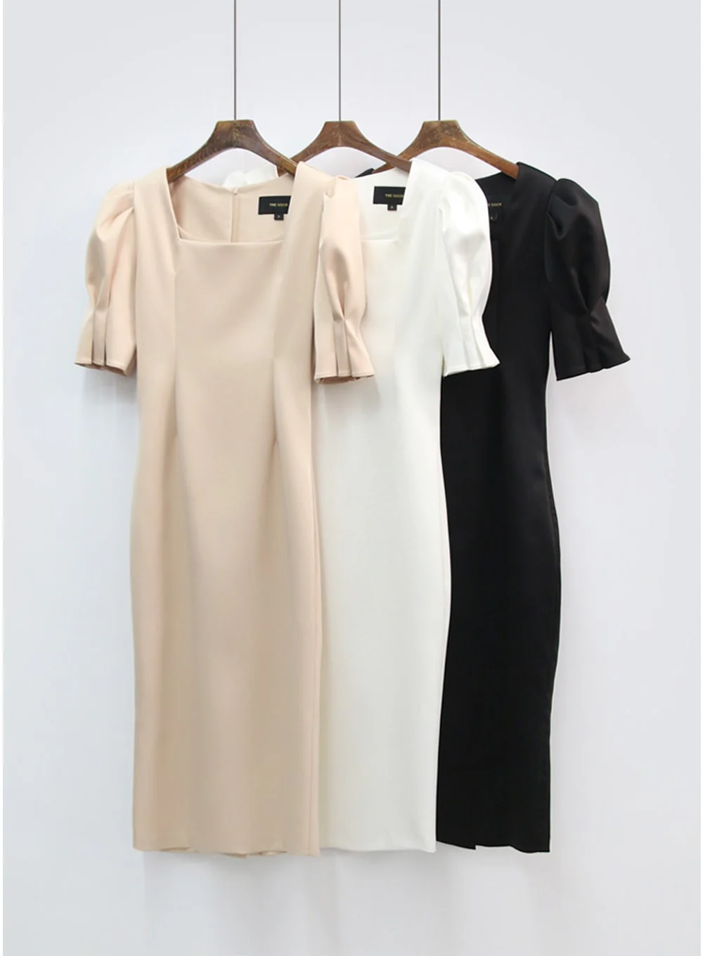 Puff Sleeve satin Bridal Shower Party Dress IA15 - Image 20