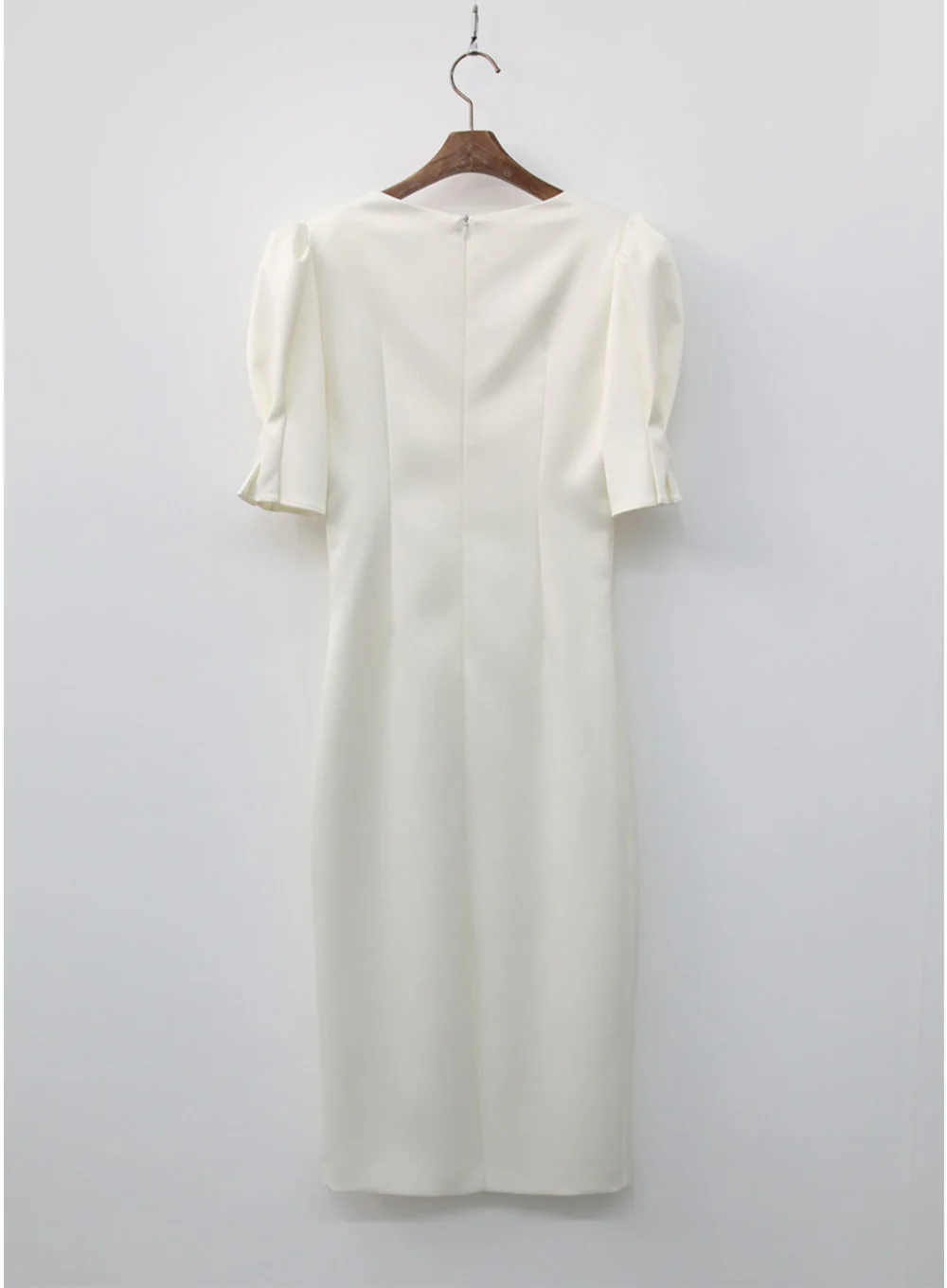 Puff Sleeve satin Bridal Shower Party Dress IA15 - Image 23