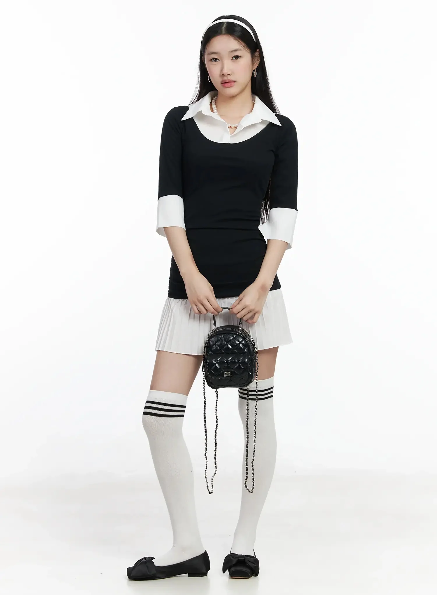 Quilted Mini Chain Backpack IM502 - Image 4