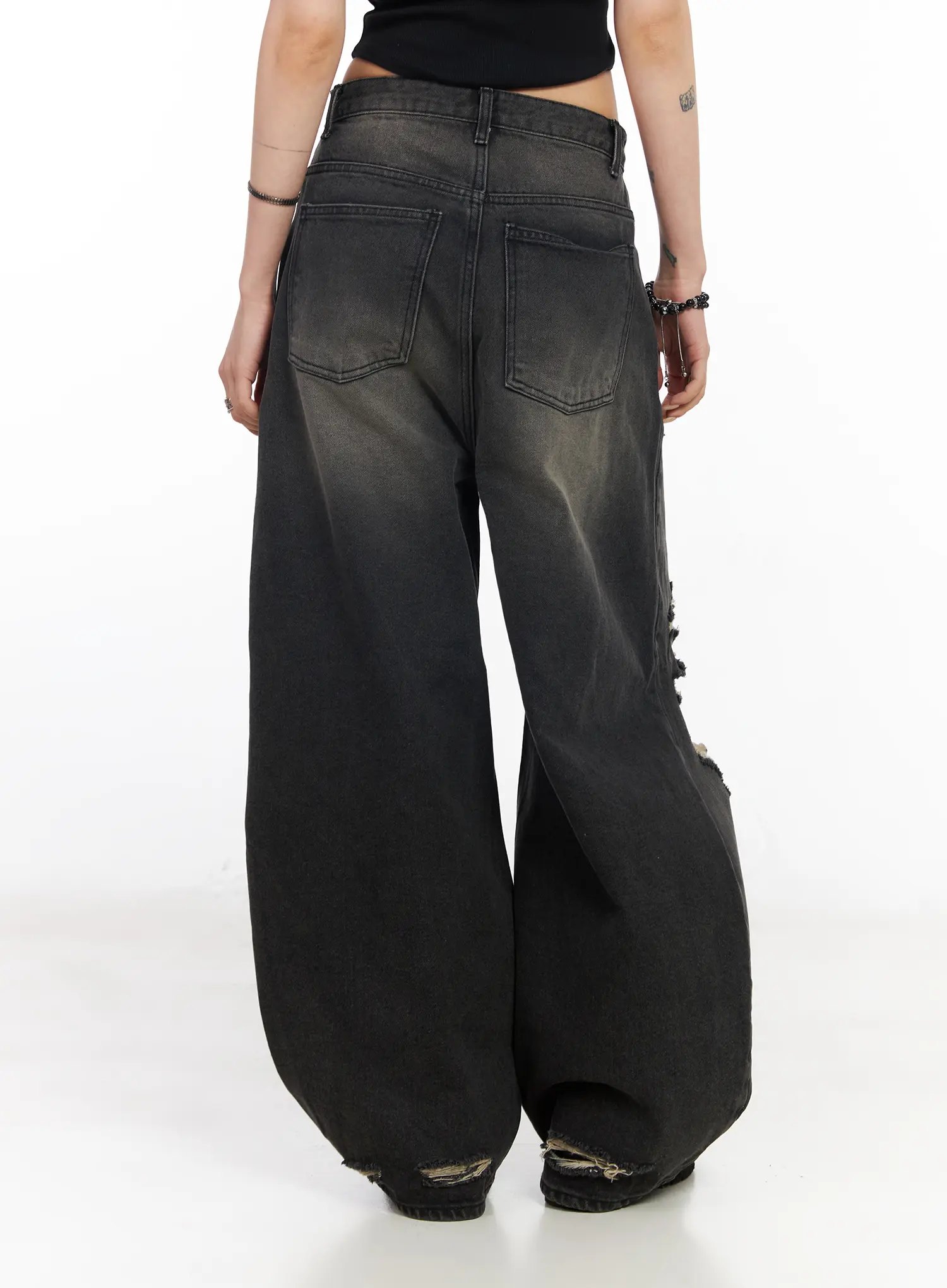 Quincy Distressed Baggy Jeans CF527 - Image 6