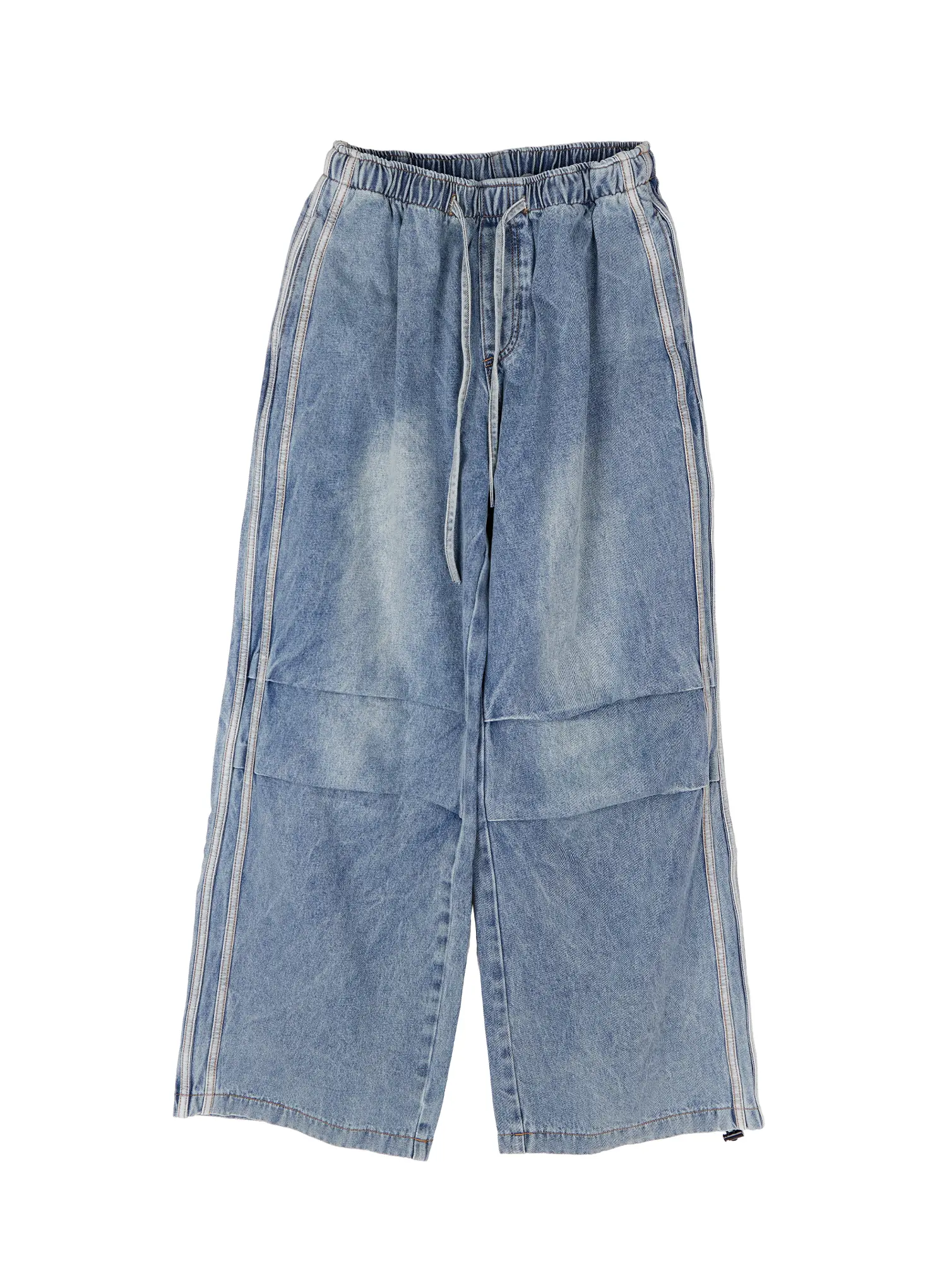 Raelyn Wide Leg Track Balloon Jeans CA515 - Image 10