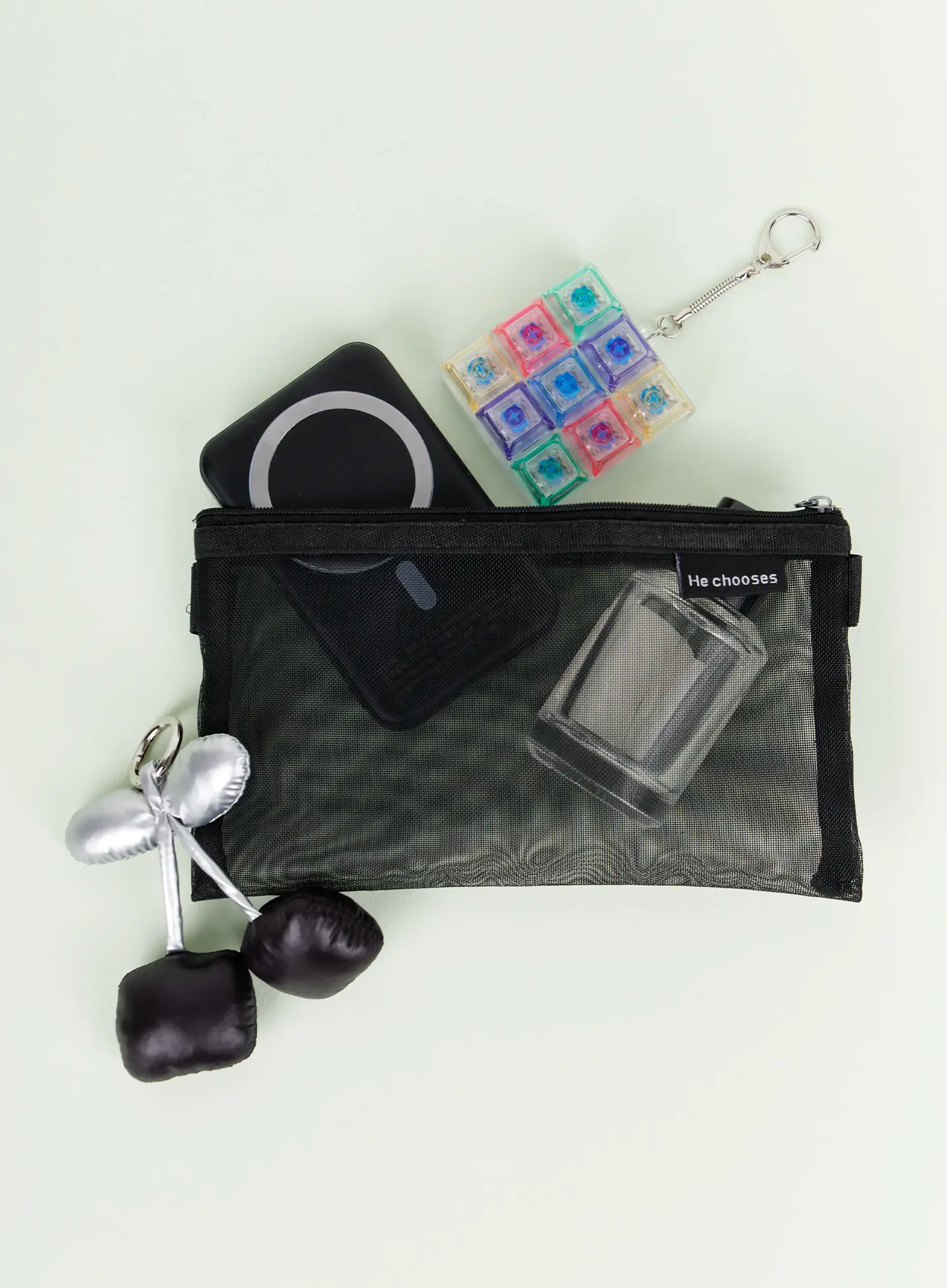 Rainbow Cube Keycap Keychain IA524 - Image 3