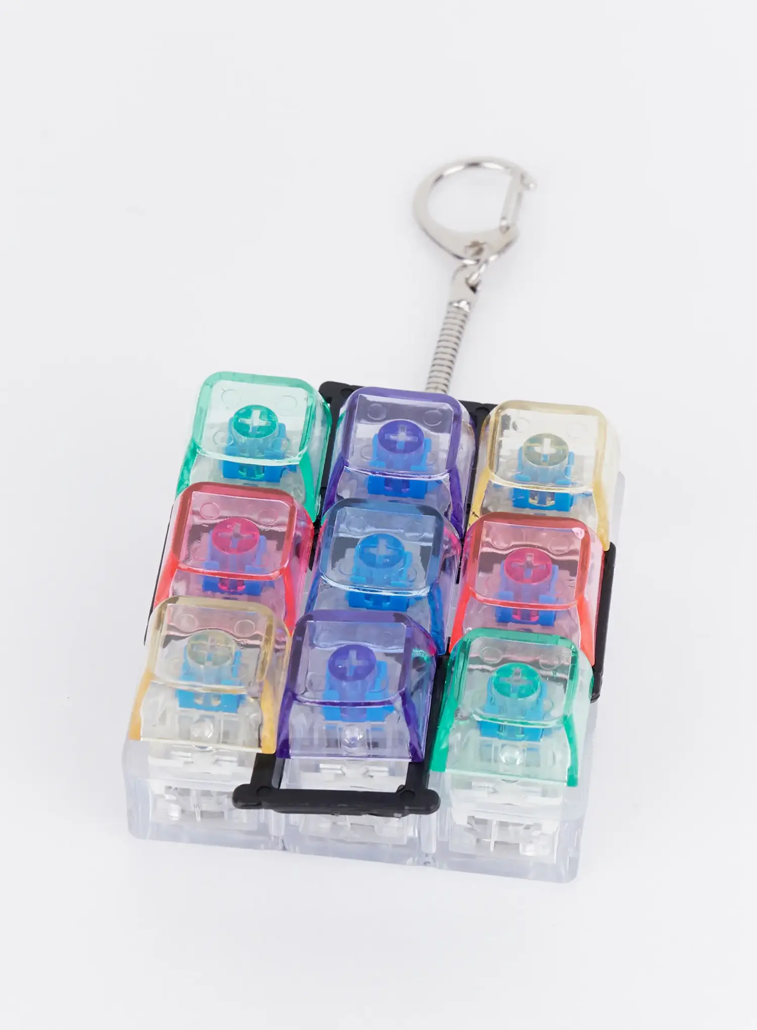 Rainbow Cube Keycap Keychain IA524 - Image 6