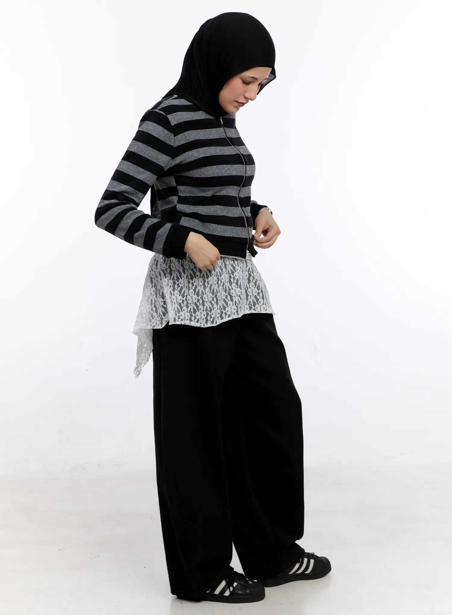 Ralph Striped Two-Way Zip-Up CS524 - Image 3
