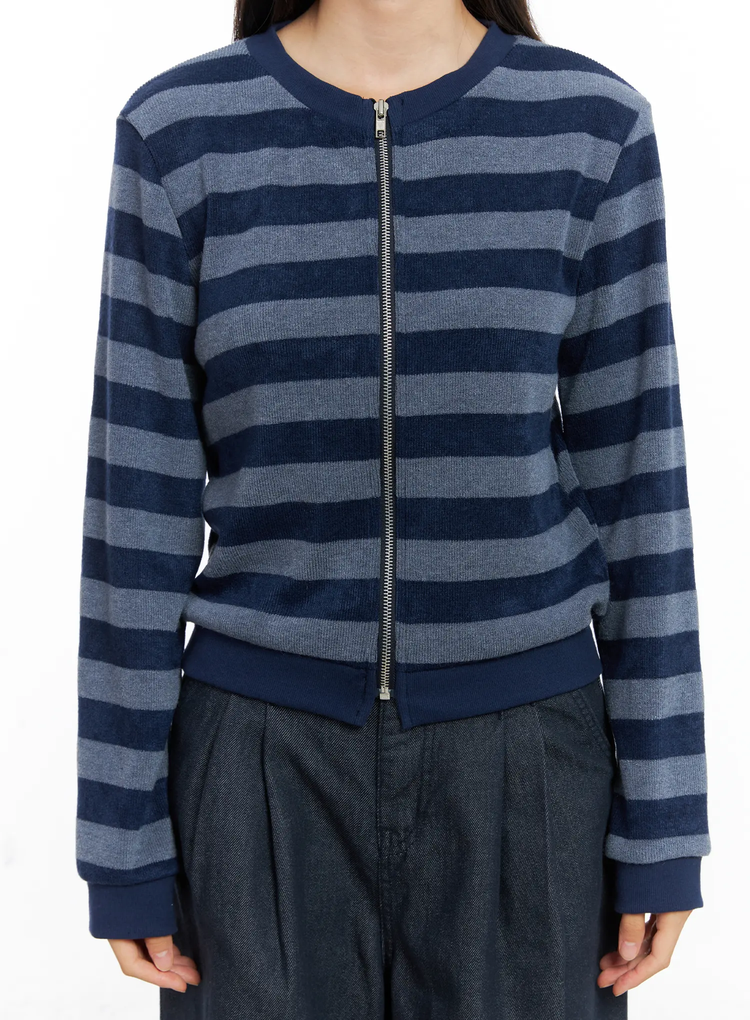 Ralph Striped Two-Way Zip-Up CS524 - Image 9