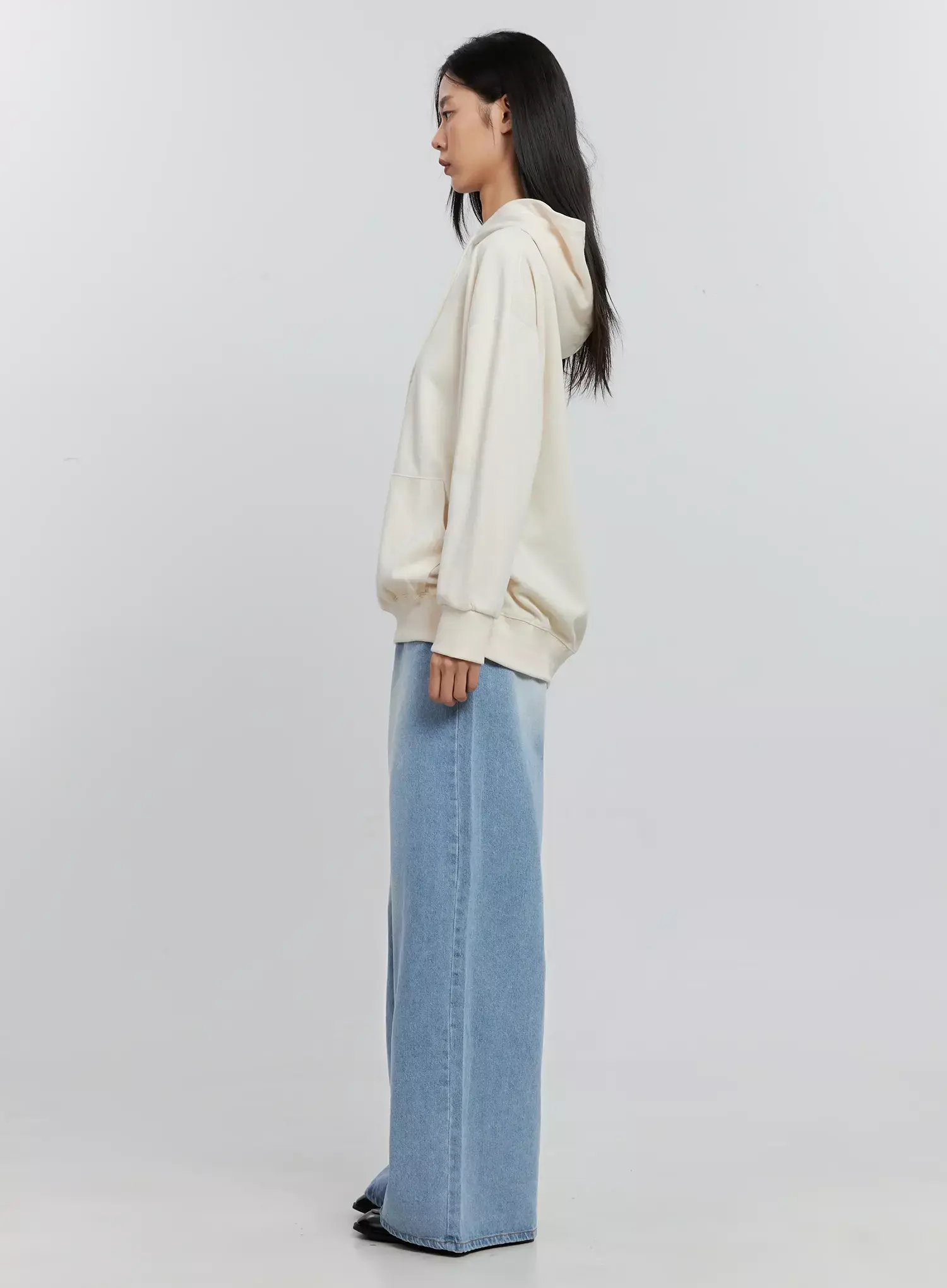 Ramos Washed Wide-Leg Jeans IS516 - Image 11