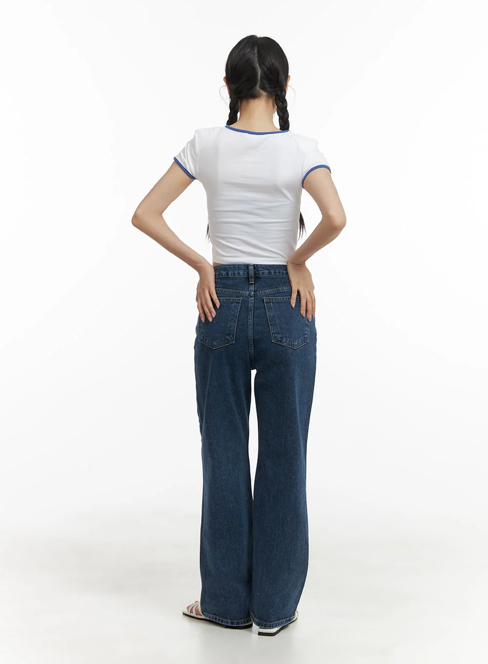 Recycled Straight Fit Jeans OM428 - Image 5