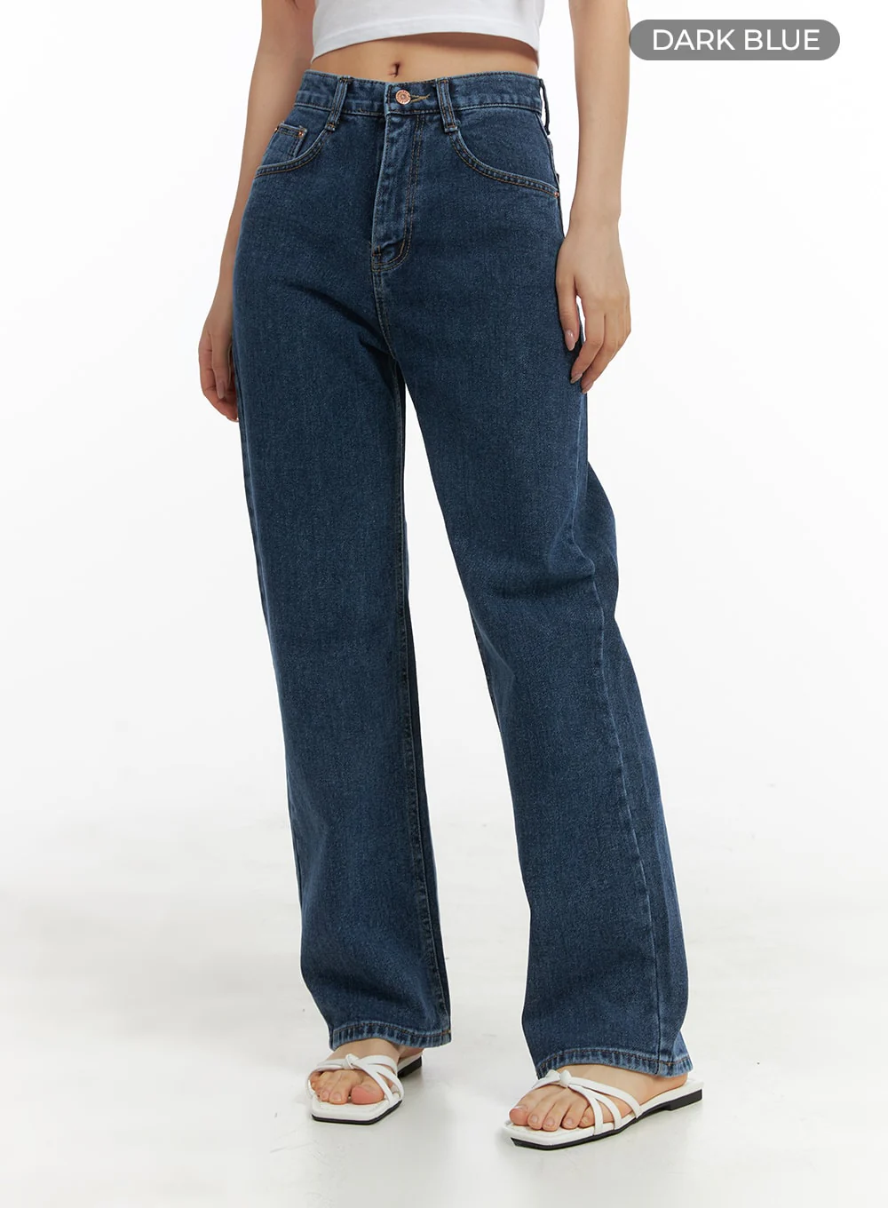 Recycled Straight Fit Jeans OM428 - Image 6