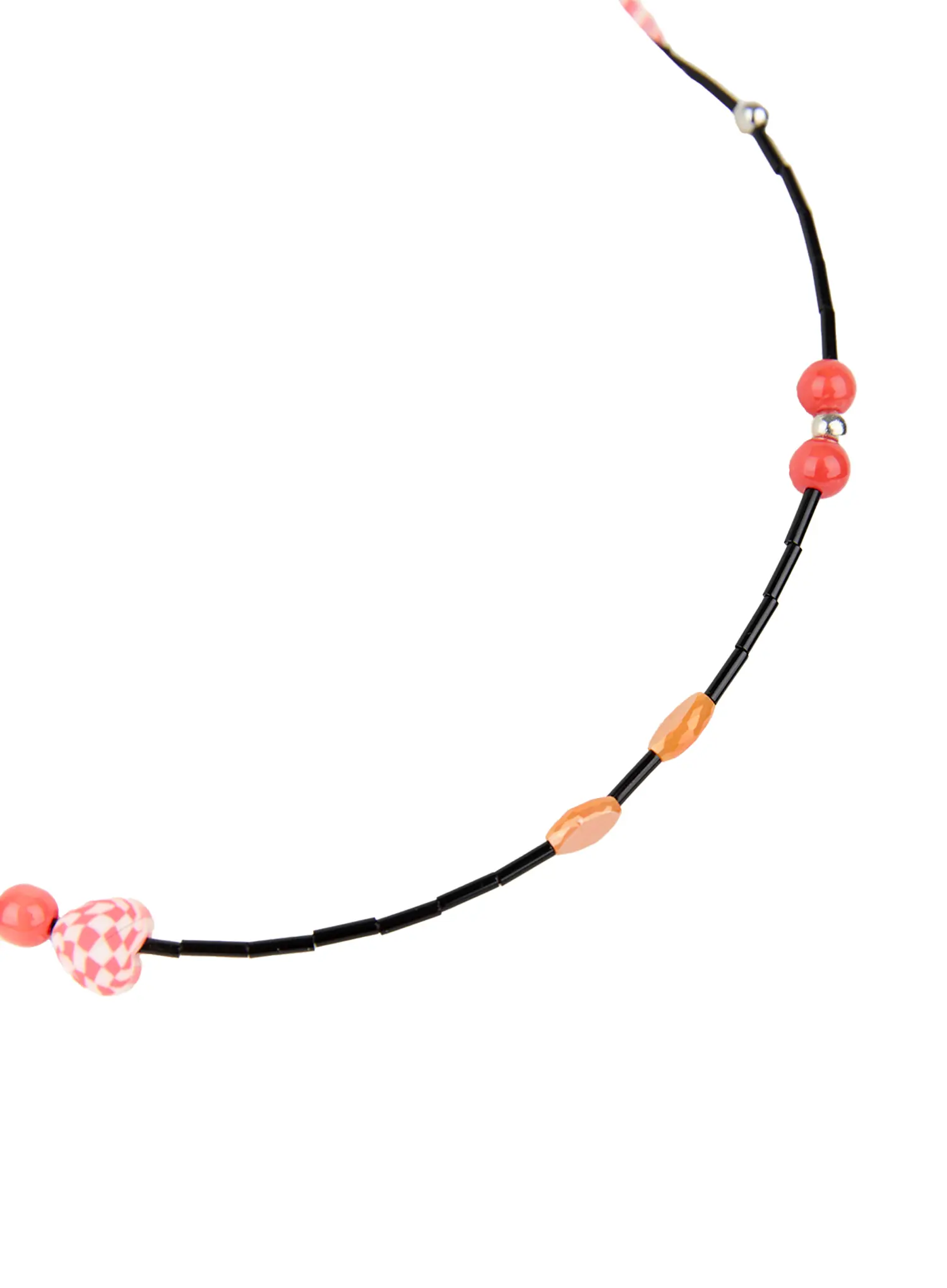 Red Bead Accent Necklace CC0608 - Image 6