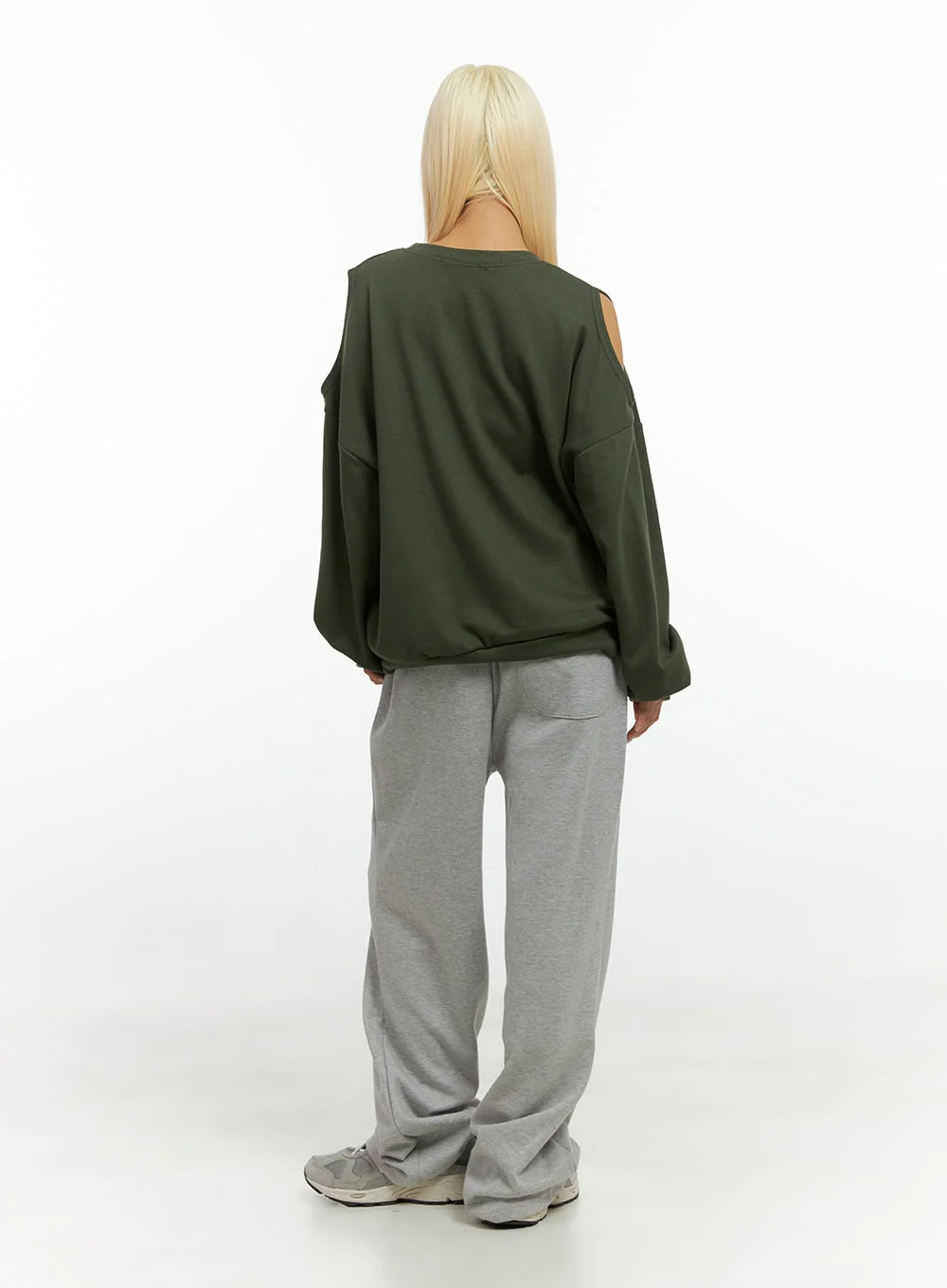 Relaxed Fit Banded Cotton Sweatpants CS426 - Image 6