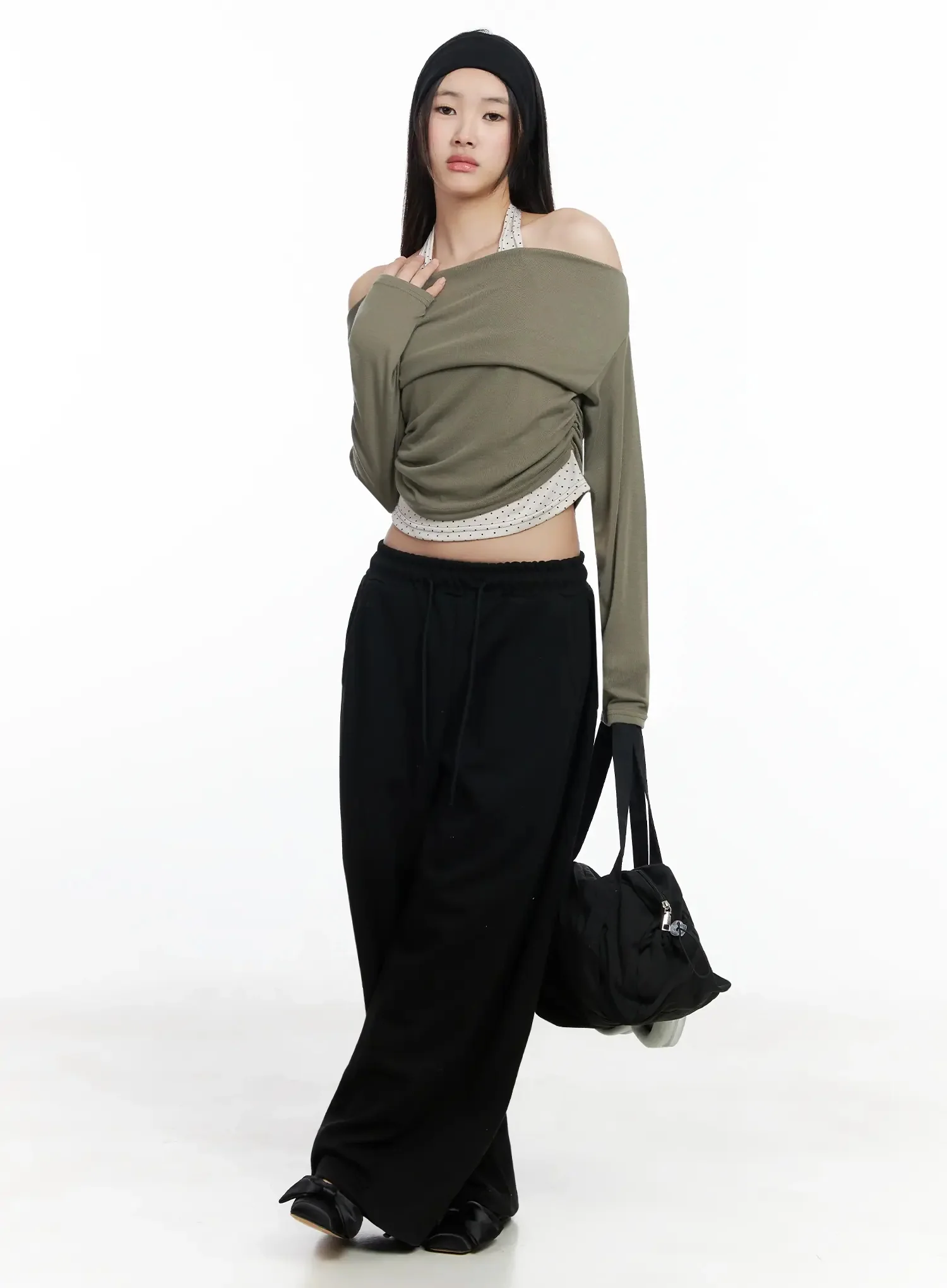 Relaxed Wide Leg Sweatpants IM504 - Image 14