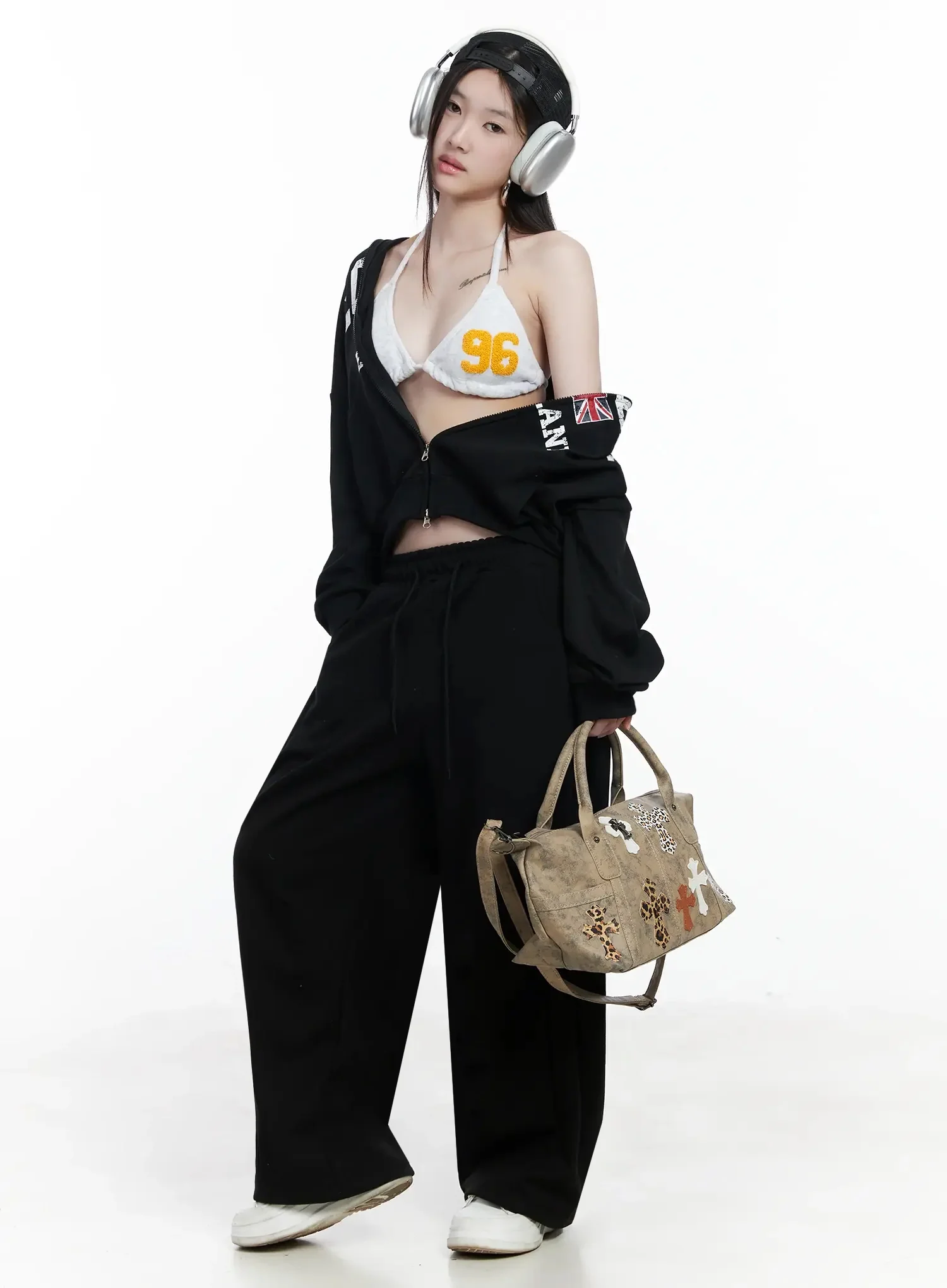 Relaxed Wide Leg Sweatpants IM504 - Image 2