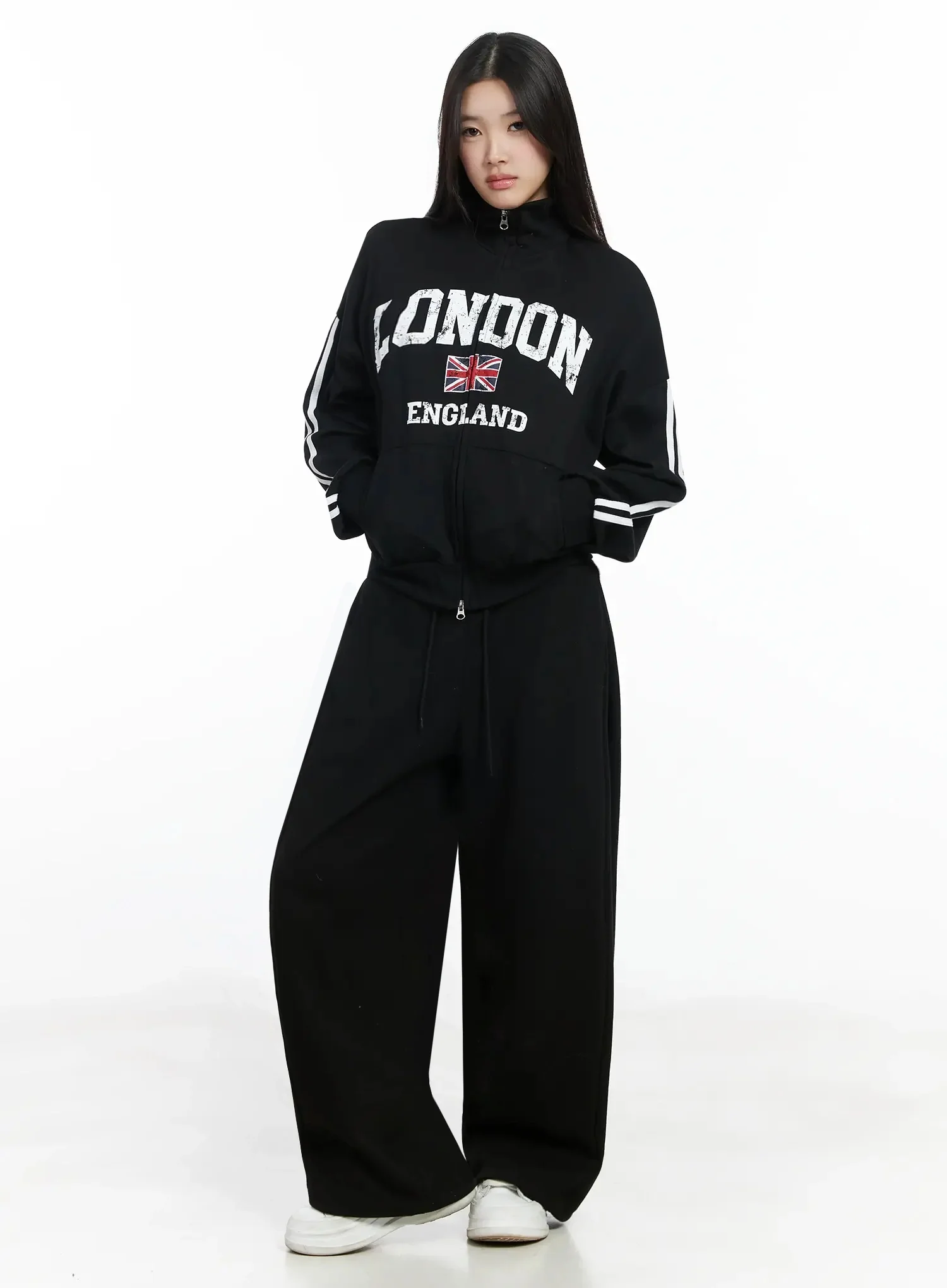 Relaxed Wide Leg Sweatpants IM504 - Image 3